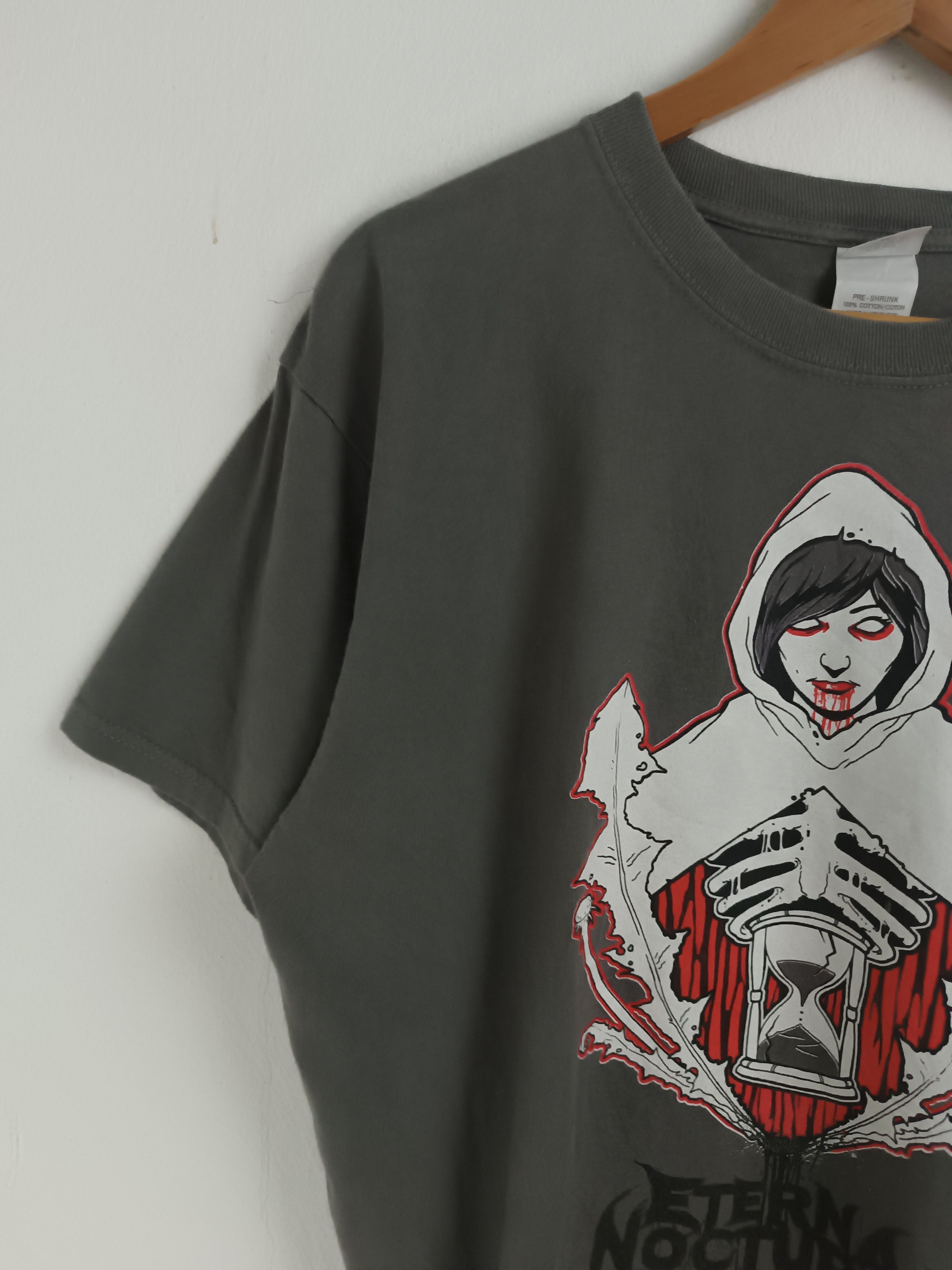 Band Tees VINTAGE 2000s ETERNA NOCTURNA TECH DEATH METAL FACELESS Size US L / EU 52-54 / 3 - 5 Thumbnail