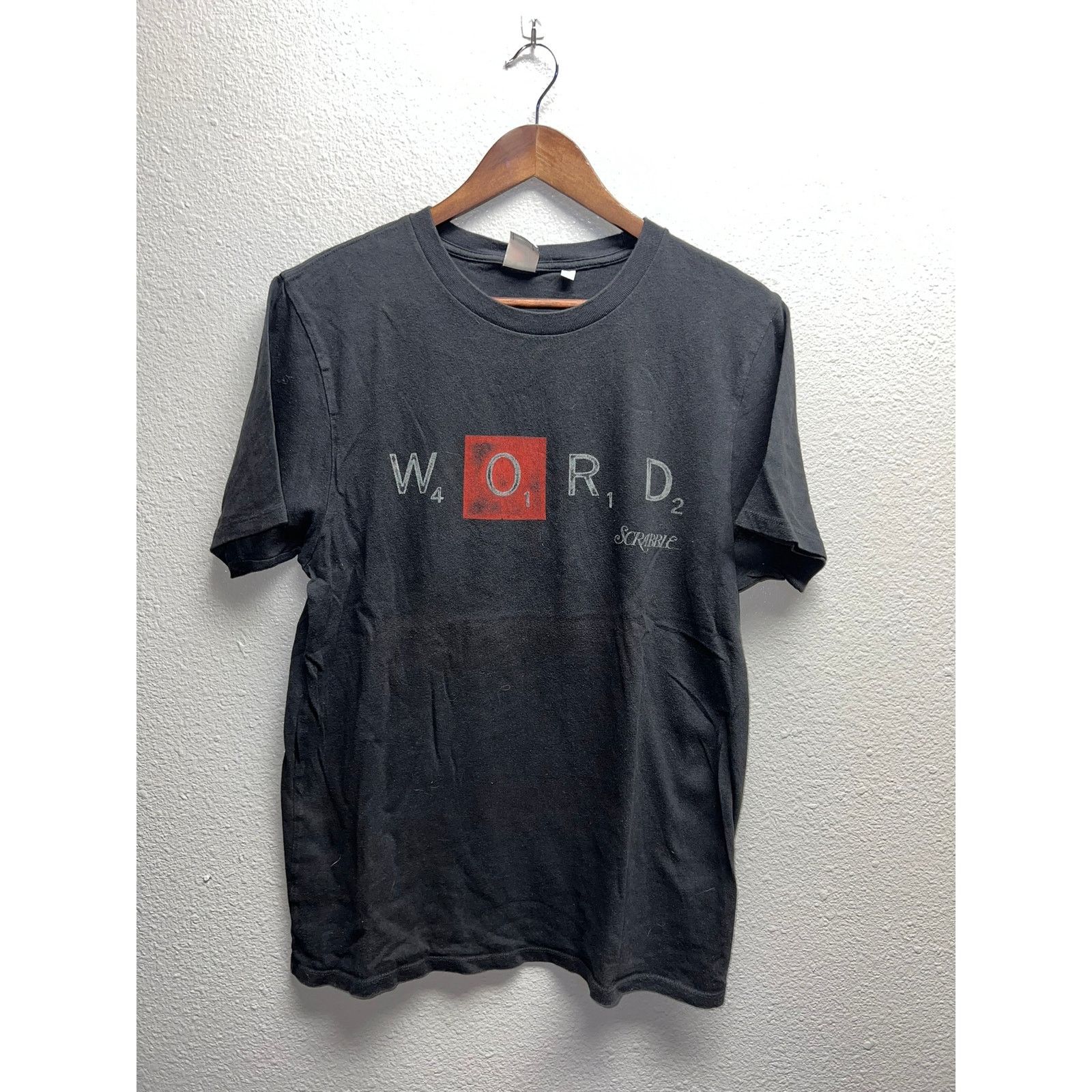 Junk Food Scrabble Word Shirt Junk Food Gray Board Game Gray Tee Small Size US S / EU 44-46 / 1 - 1 Thumbnail