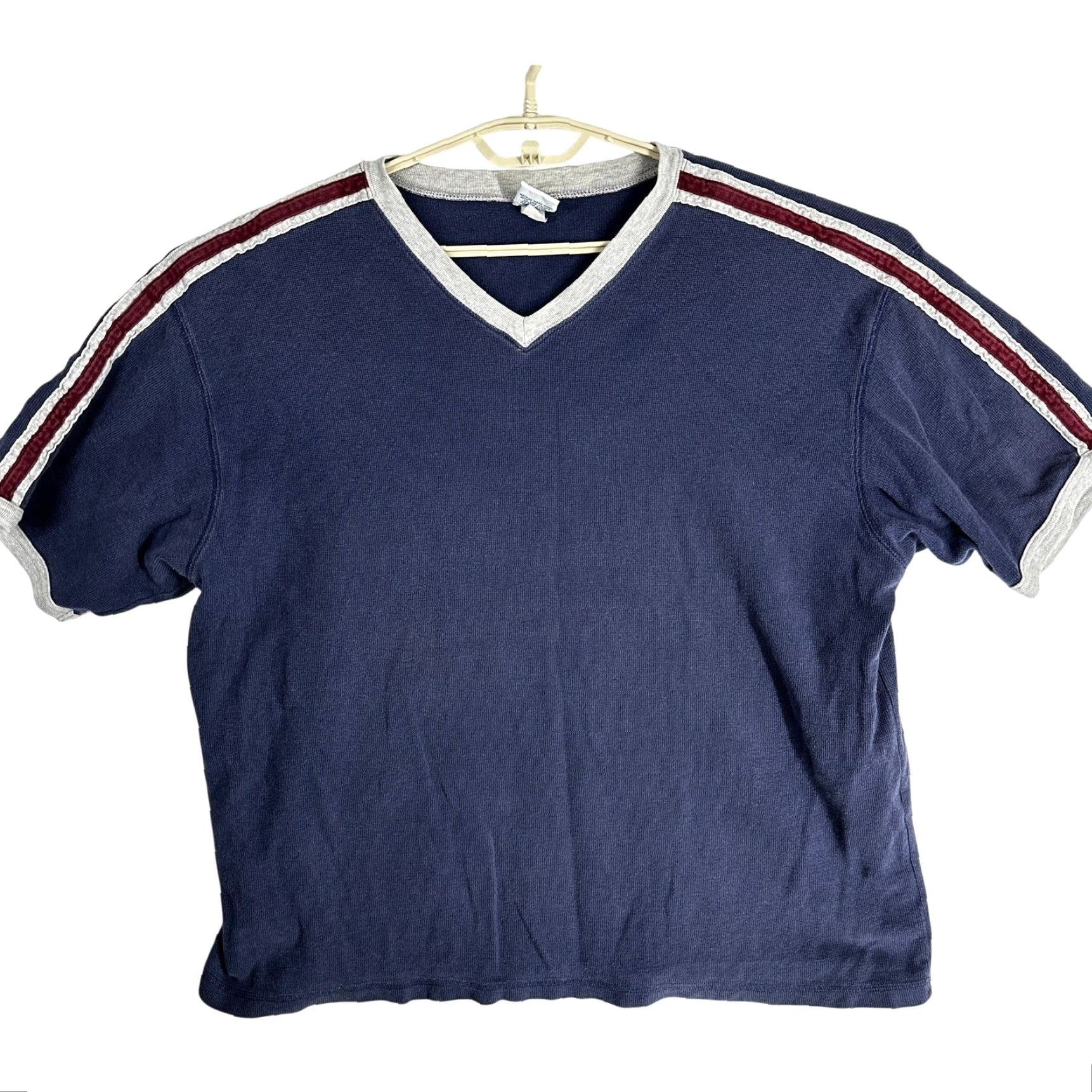 Old Navy Y2K Vintage Old Navy T-Shirt Men 2XL Blue V-Neck Short Sleeve 100% Cotton Shirt Size US XXL / EU 58 / 5 - 2 Thumbnail