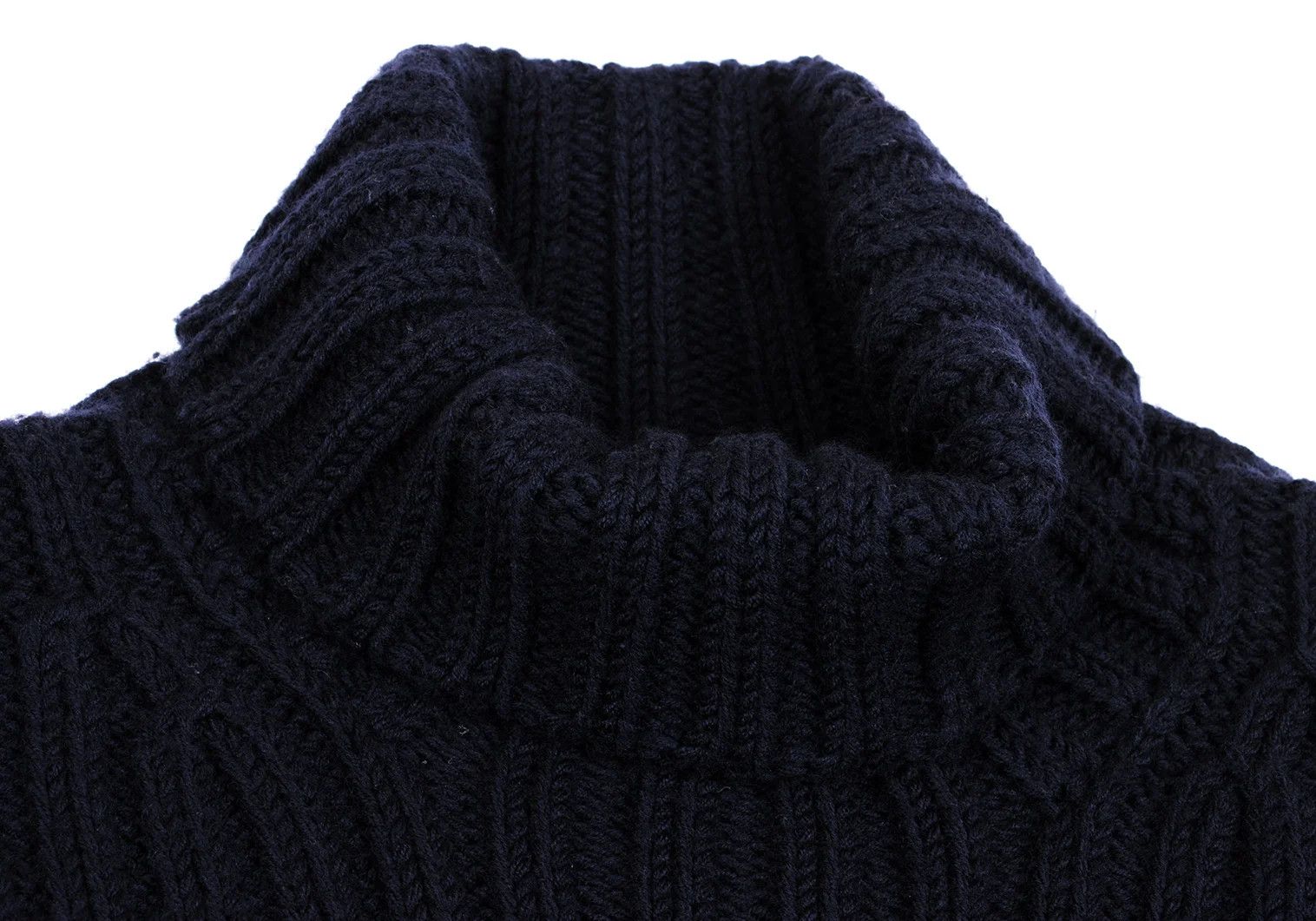 Yohji Yamamoto Yohji Yamamoto Wool Turtleneck Sweater Navy M Size US M / EU 48-50 / 2 - 4 Thumbnail