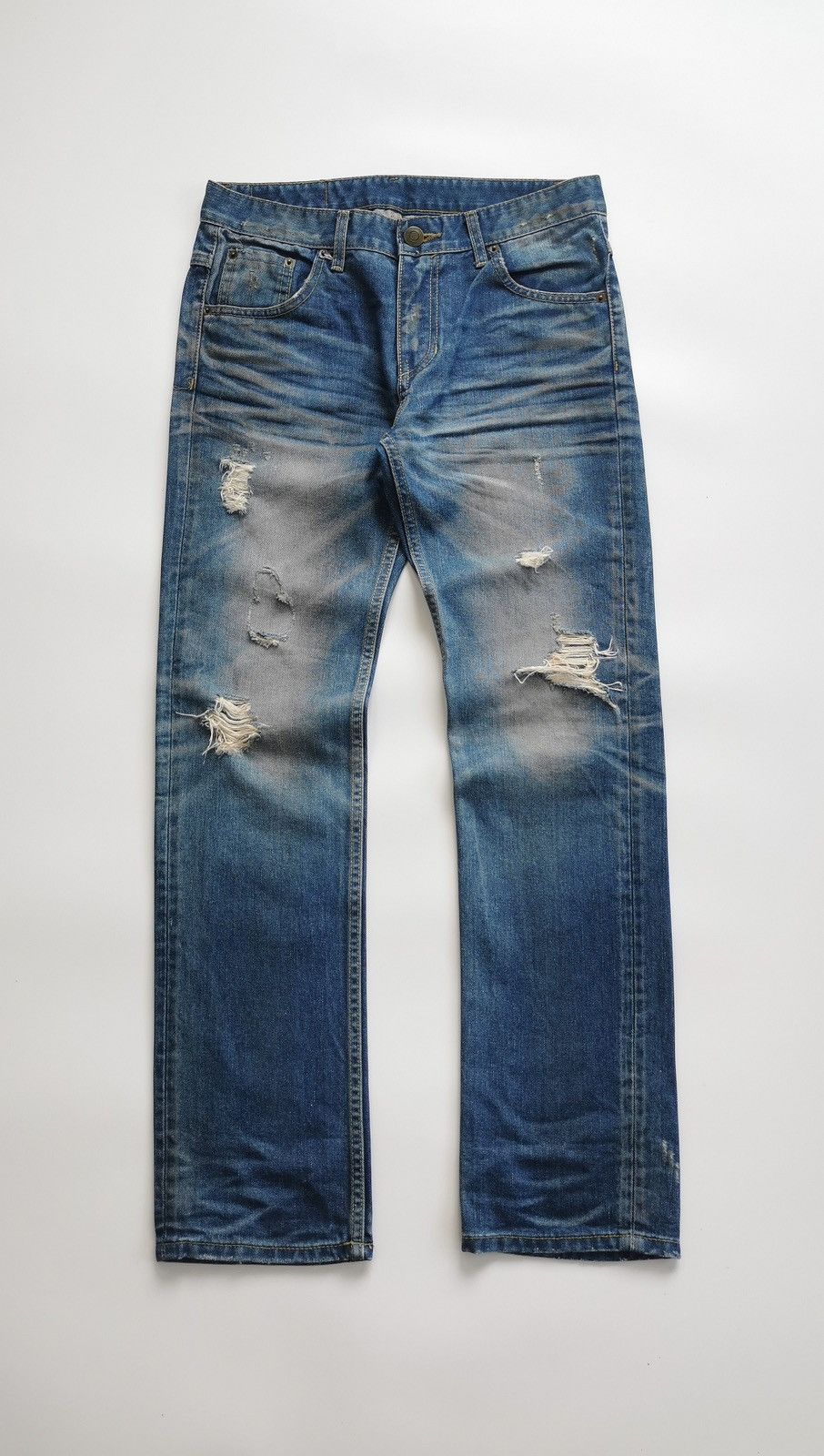 Blue Blue Japan Blue Blue Japan Distressed Jeans Size US 30 / EU 46 - 2 Thumbnail