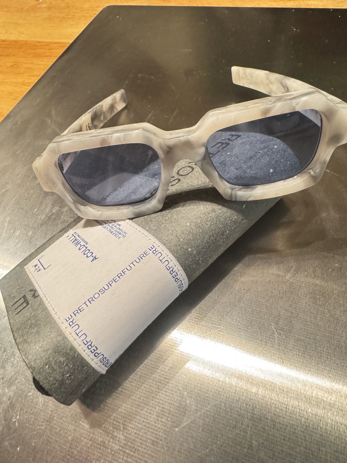 Retrosuperfuture RETROSUPERFUTURE - A COLD WALL white marble sunglases Size ONE SIZE - 2 Thumbnail