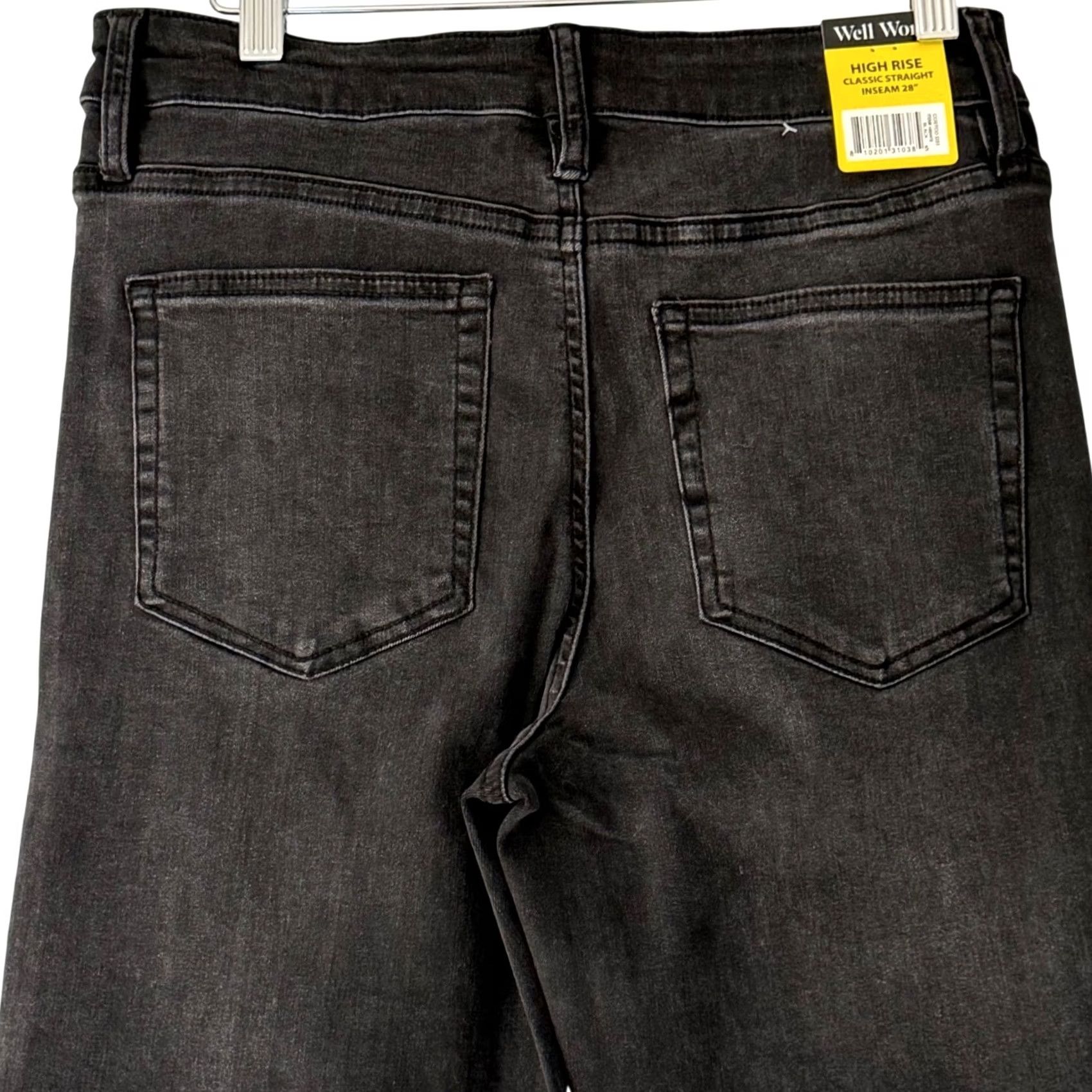 Vintage VINTAGE Well Worn High Rise Jeans Black Wash 90s Straight Casual Womens 6/28 5-Pocket Size 28" / US 6 / IT 42 - 3 Thumbnail