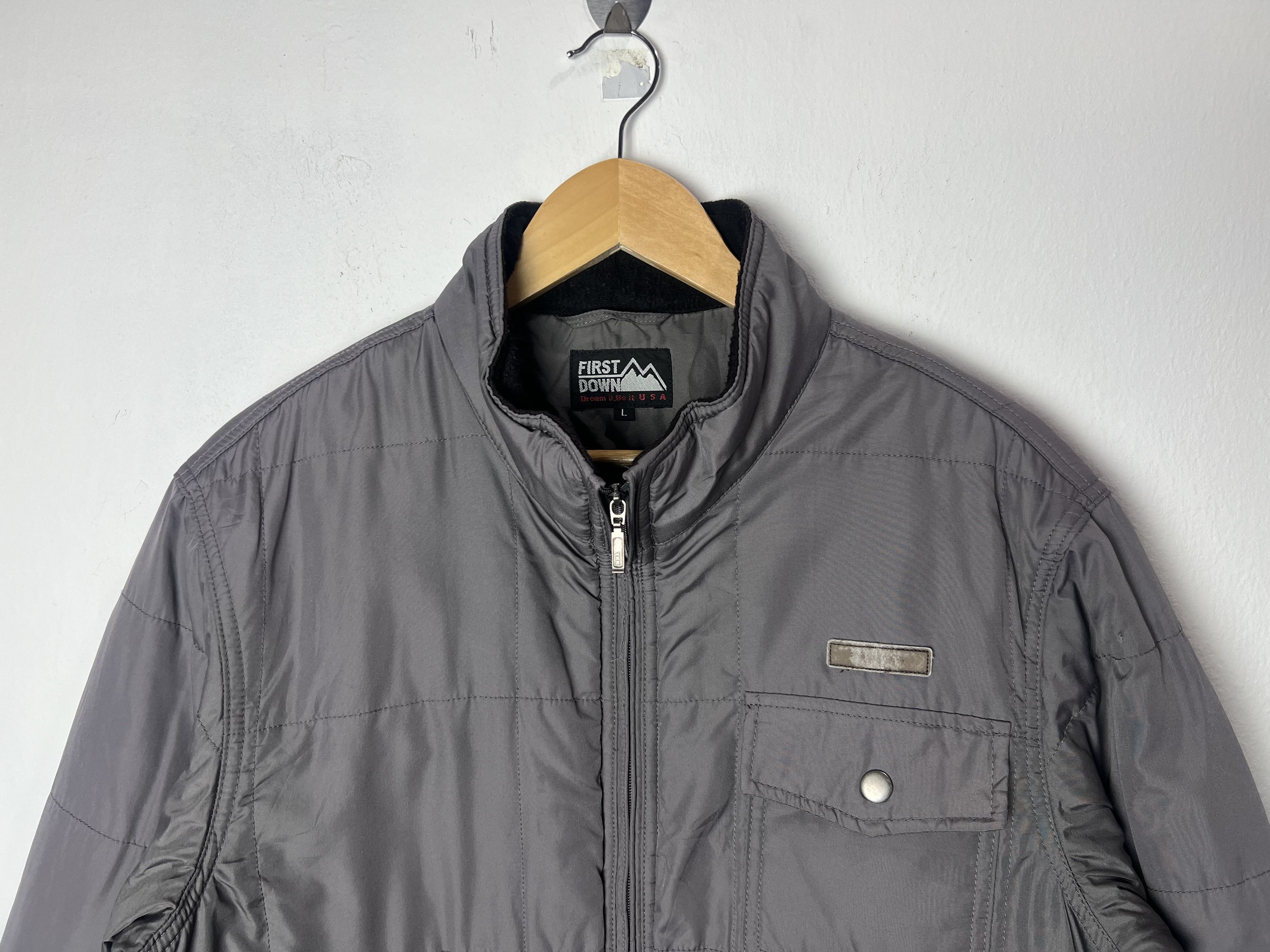 Japanese Brand First Down Full Zip Quilted Puffer Jacket Size US M / EU 48-50 / 2 - 4 Thumbnail