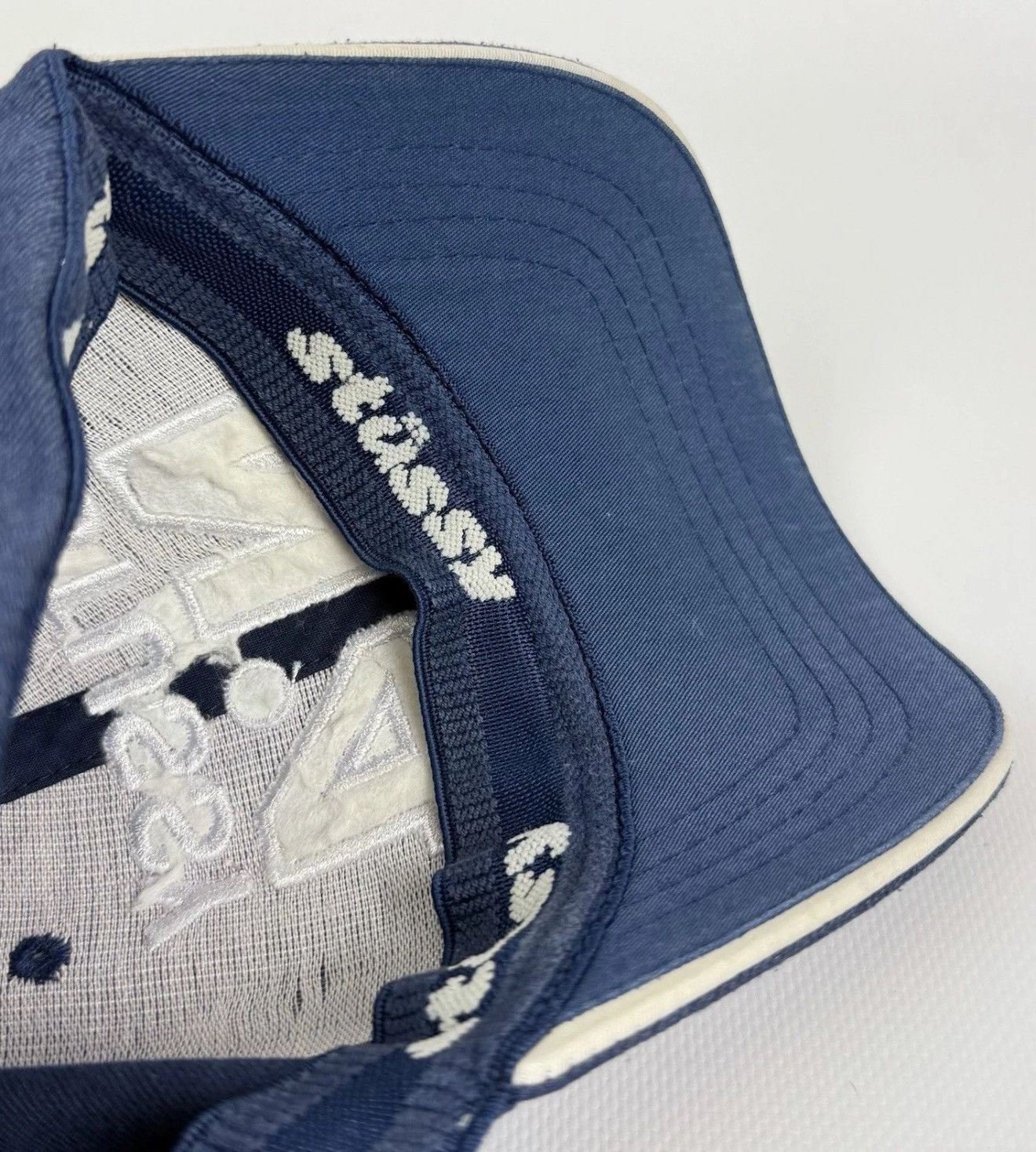 Stussy Vintage Stussy #4 Hats Cap Blue Rare Top Logo Skateboarding Size ONE SIZE - 11 Thumbnail