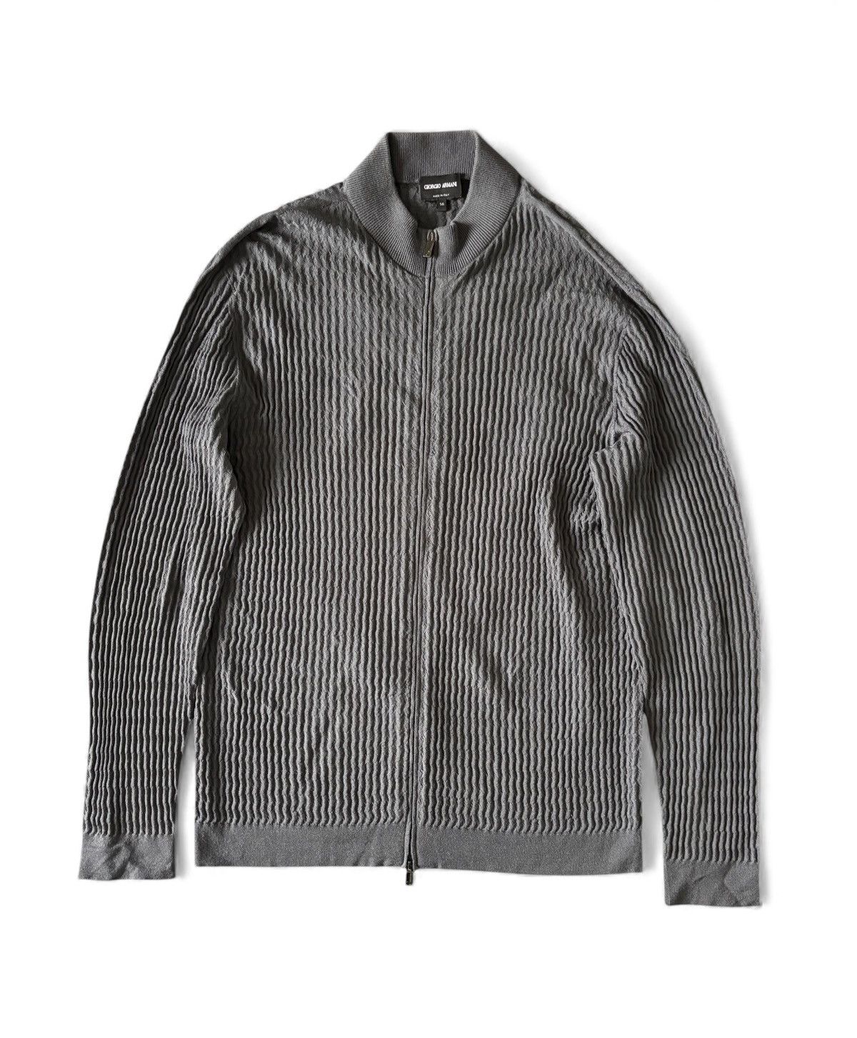 Giorgio Armani Giorgio Armani Knit Zip Sweater Size US XL / EU 56 / 4 - 1 Thumbnail