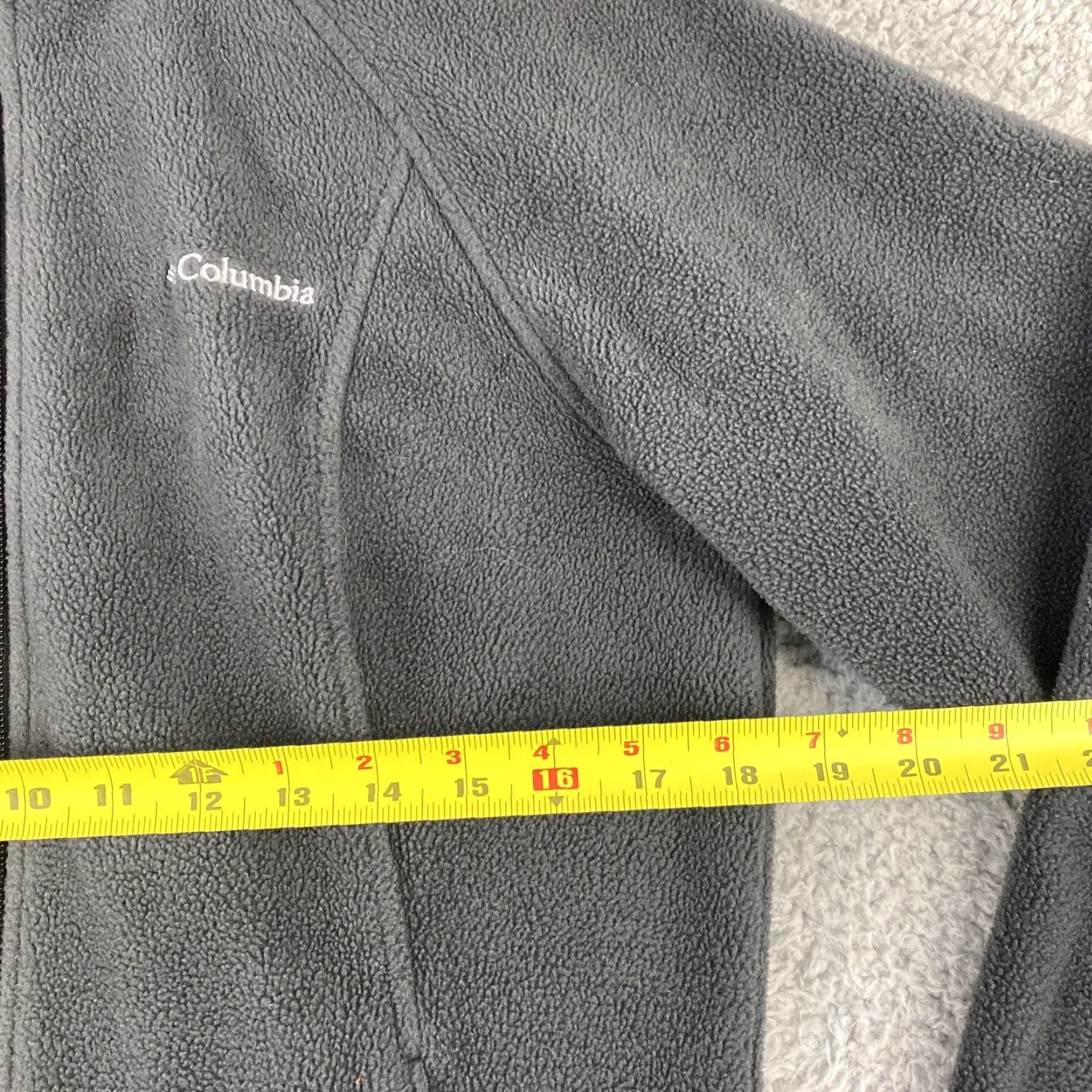 Vintage Columbia Women’s Fleece Full Zip Jacket Dark Gray - Size M / 41-42, Regular, Embroidered Logo, Zipper, Basic Jacket, Short Length, Polyester Size M / US 6-8 / IT 42-44 - 6 Thumbnail