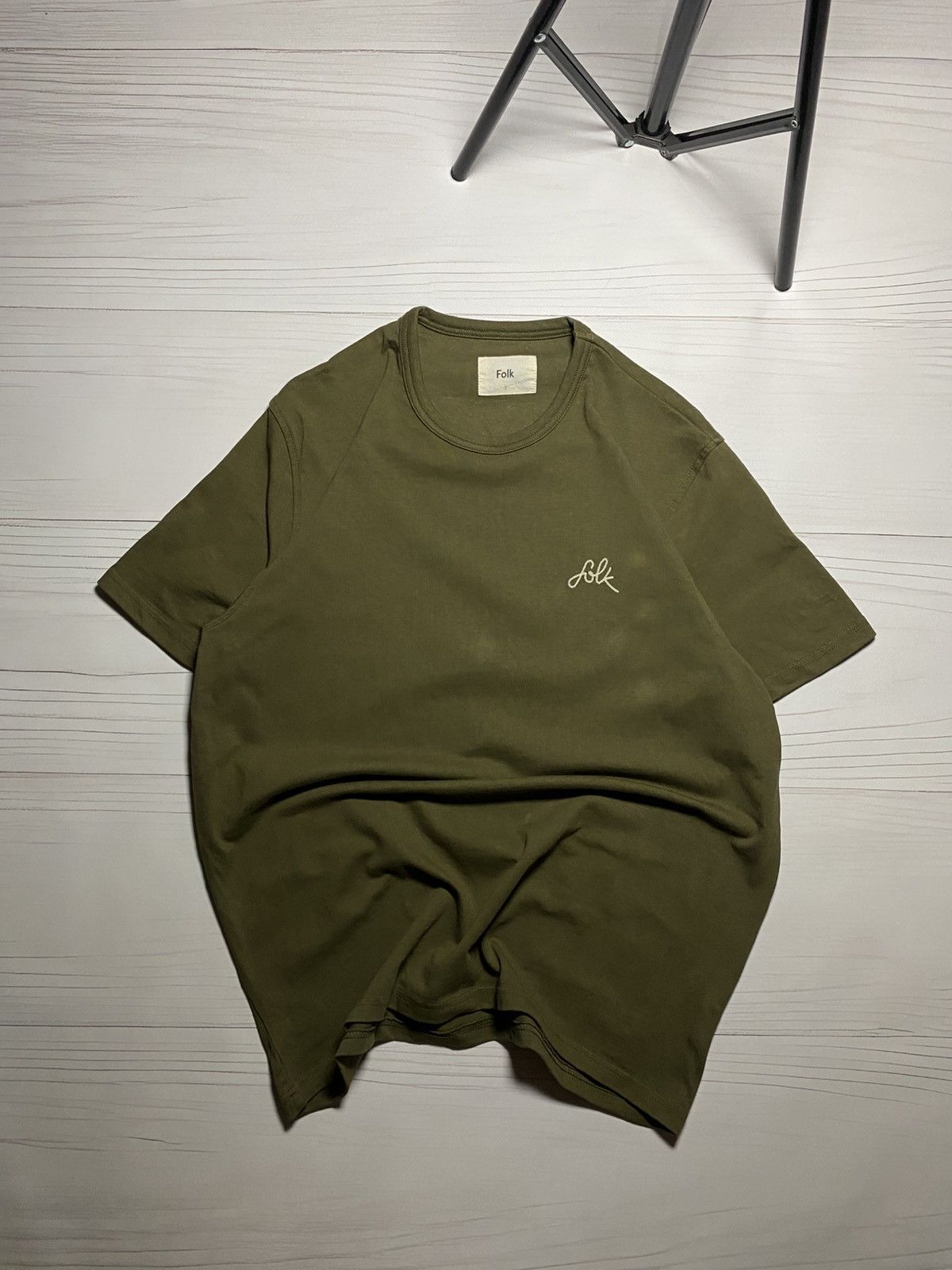 Designer × Folk Vintage Folk designer embroidered logo japanes y2k t shirt Size US L / EU 52-54 / 3 - 1 Thumbnail