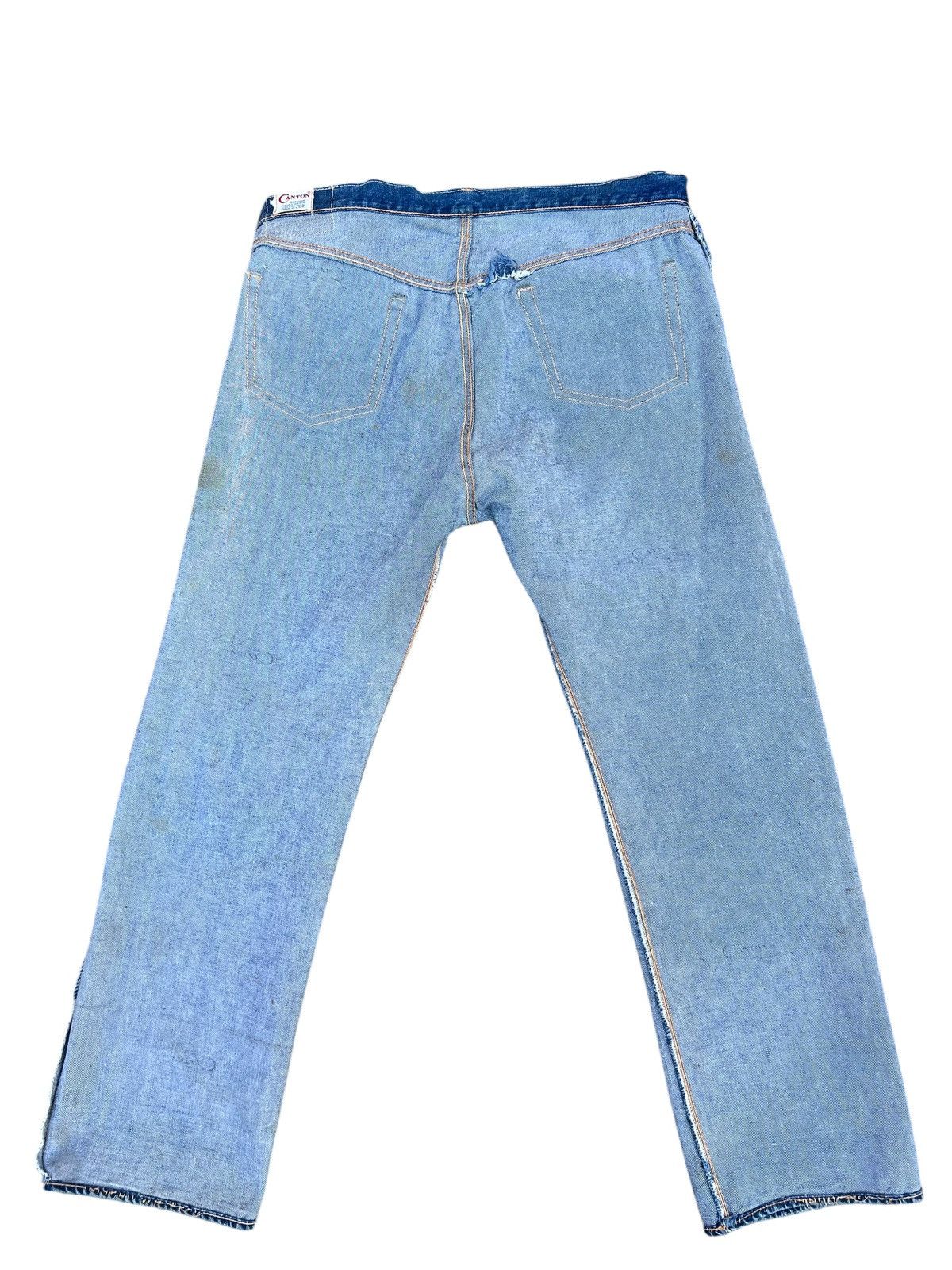Vintage RARE! Vintage 60s Canton Fade Dirty Denim Selvedge Jeans Size US 36 / EU 52 - 22 Thumbnail