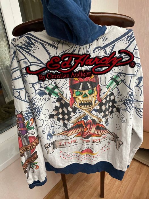 Christian Audigier Vintage Ed Hardy by Christian Audigier Zip Up