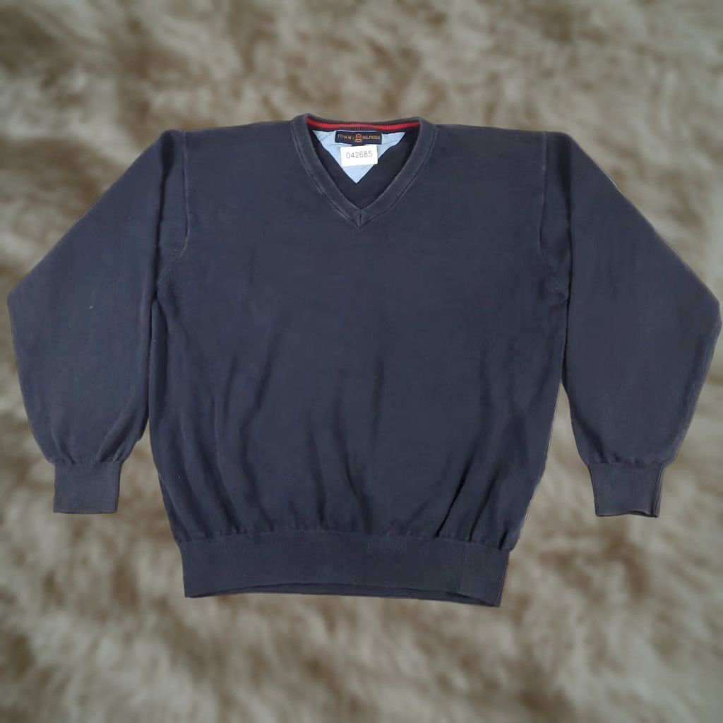 Tommy Hilfiger Tommy Hilfiger Mens Sweater Extra Large XL Blue Casual Pullover Size US XL / EU 56 / 4 - 1 Thumbnail