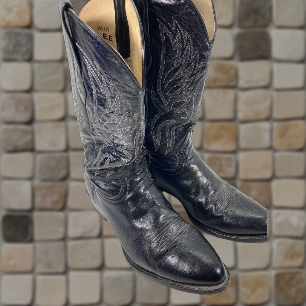 Corral Boots Men 10.5 EE Wide Black Leather Western Rodeo Classic Round Toe Boot