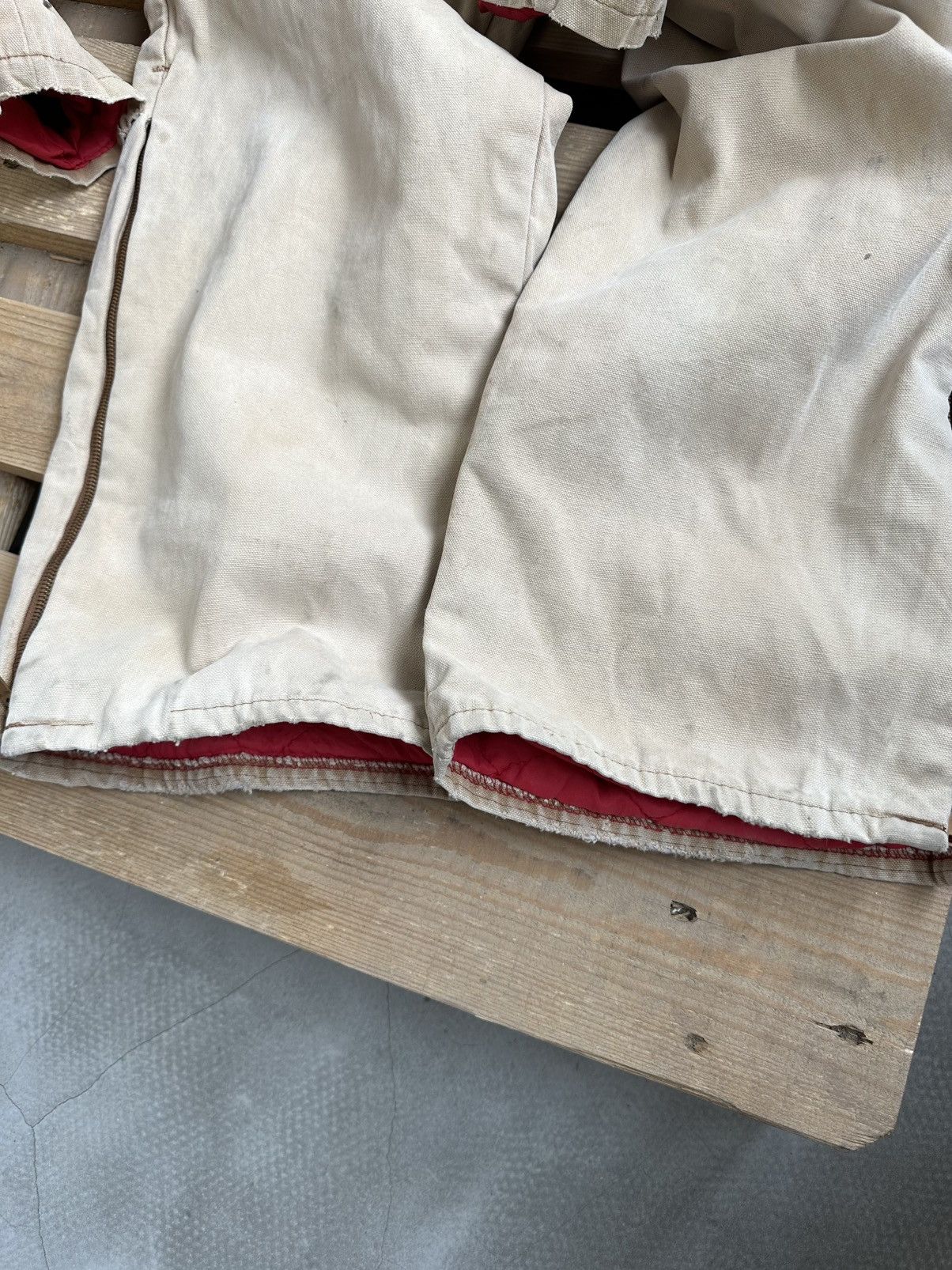 Carhartt Vintage Carhartt Style Beige Worn Carpenter Men’s Overalls Size US 34 / EU 50 - 21 Thumbnail