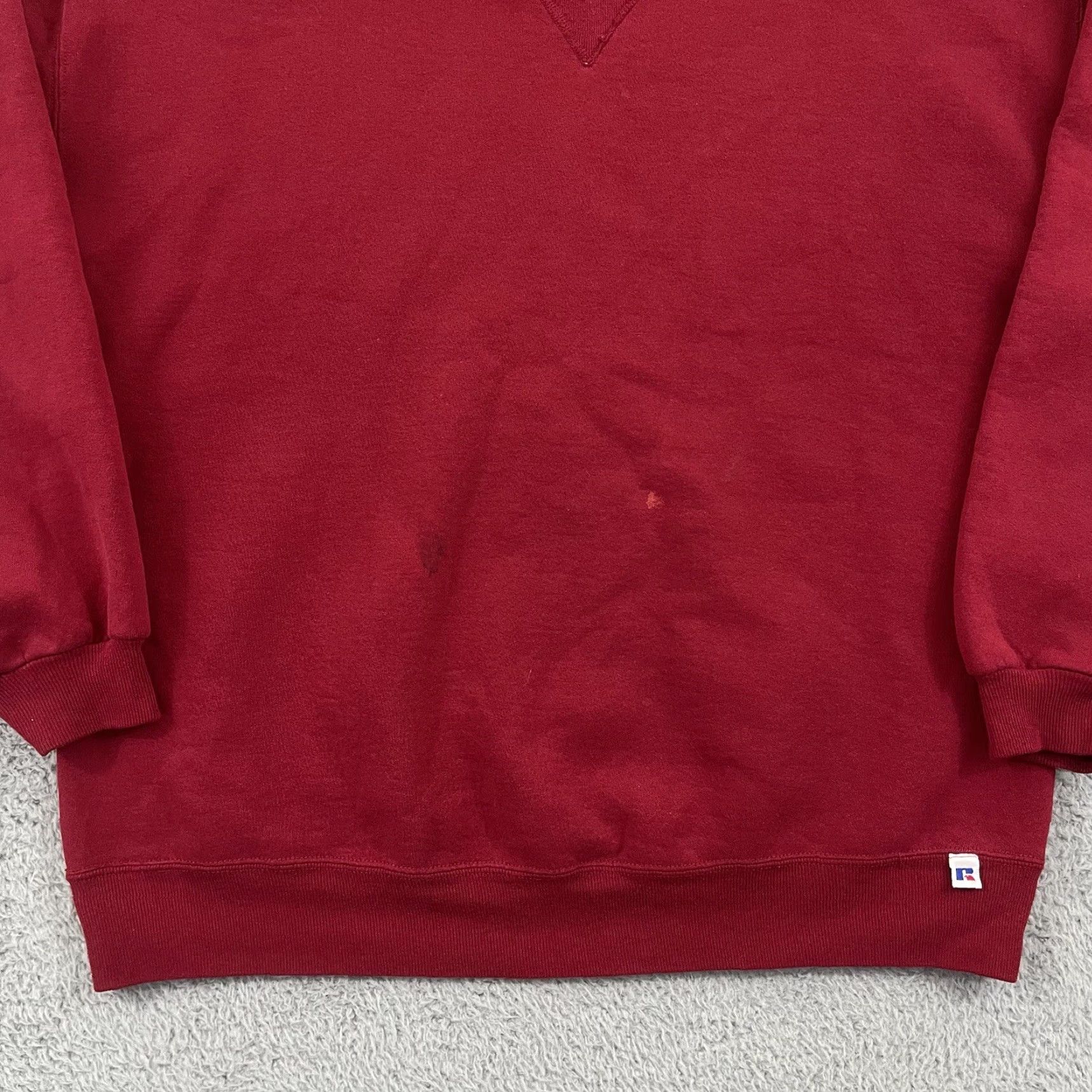 Russell Athletic VINTAGE Russell Athletic Sweatshirt Mens 2XL Red 90s USA Crewneck Pullover Sweatshirt Size US XXL / EU 58 / 5 - 2 Thumbnail