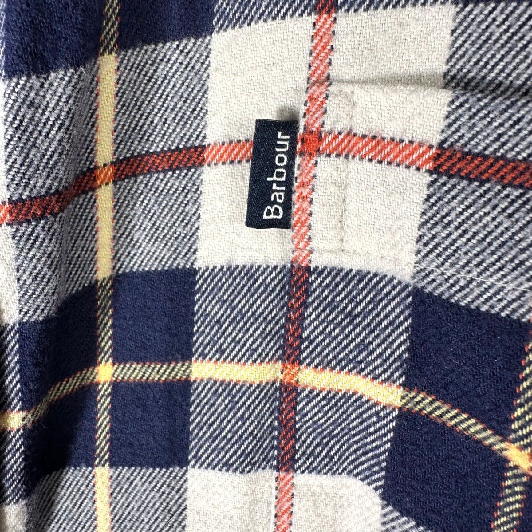Barbour Barbour Barbour Blake Tailored Fit Plaid Button Down Flannel Shirt Mens 2XLT Navy Multicolor Long Sleeve Button-Up Size US XXL / EU 58 / 5 - 3 Thumbnail