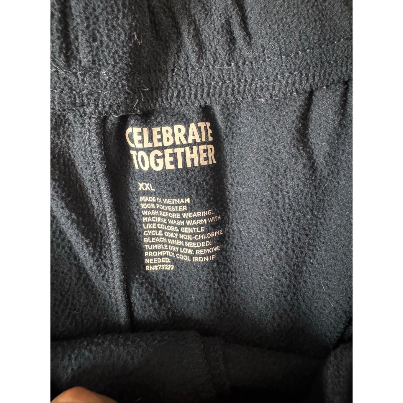 Other Celebrate Together Men’s / Unisex Fleece Lounge Pants XXL Bl Size US 34 / EU 50 - 4 Thumbnail