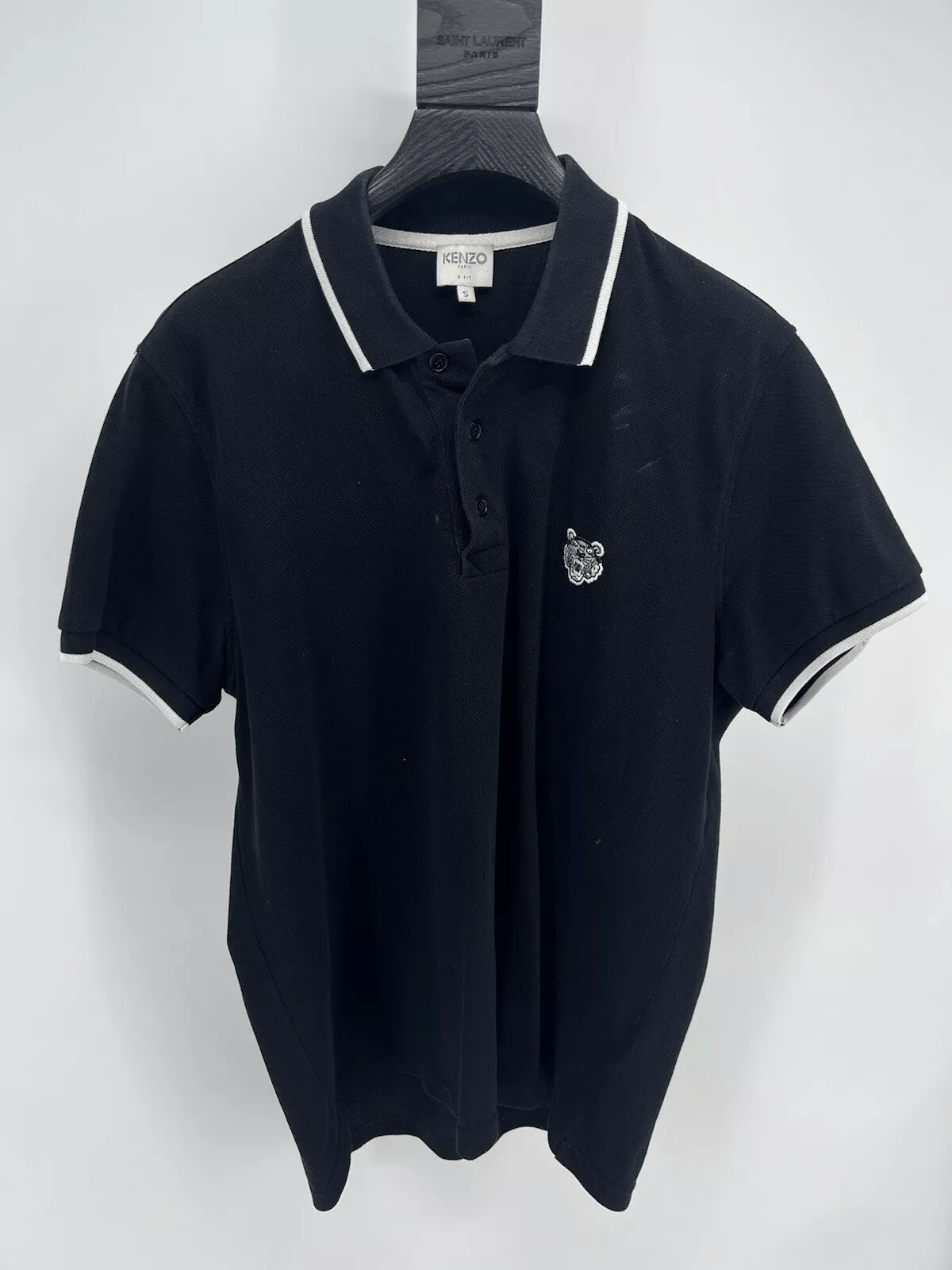 Kenzo Kenzo Tiger K-Fit Black Polo Top Shirt Medium M Collared Size US M / EU 48-50 / 2 - 1 Thumbnail