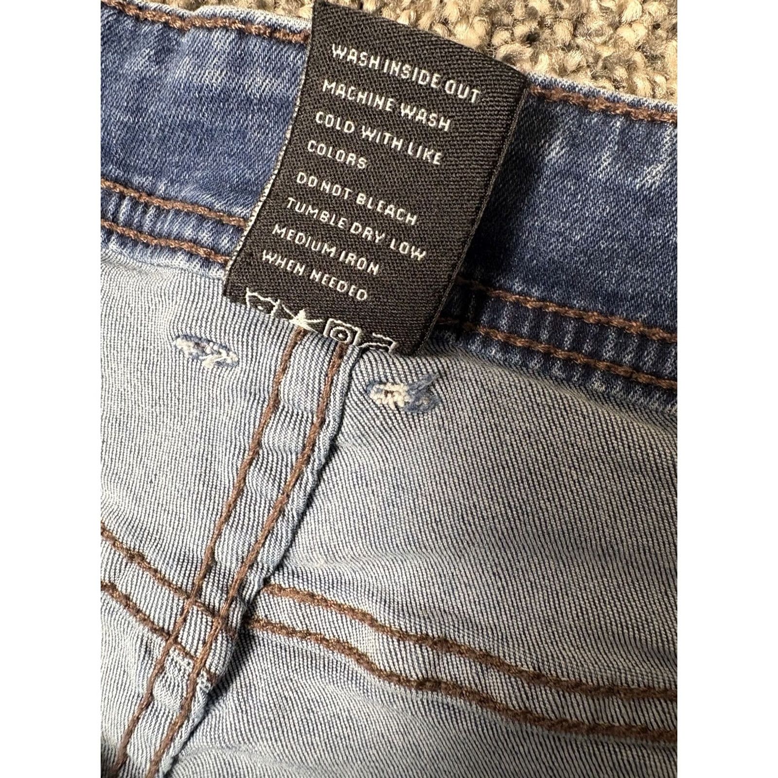 Vintage The Perfect Jean NYC Jeans Mens 35 Blue 35x32 Slim Thick Thicc Size US 35 - 7 Thumbnail