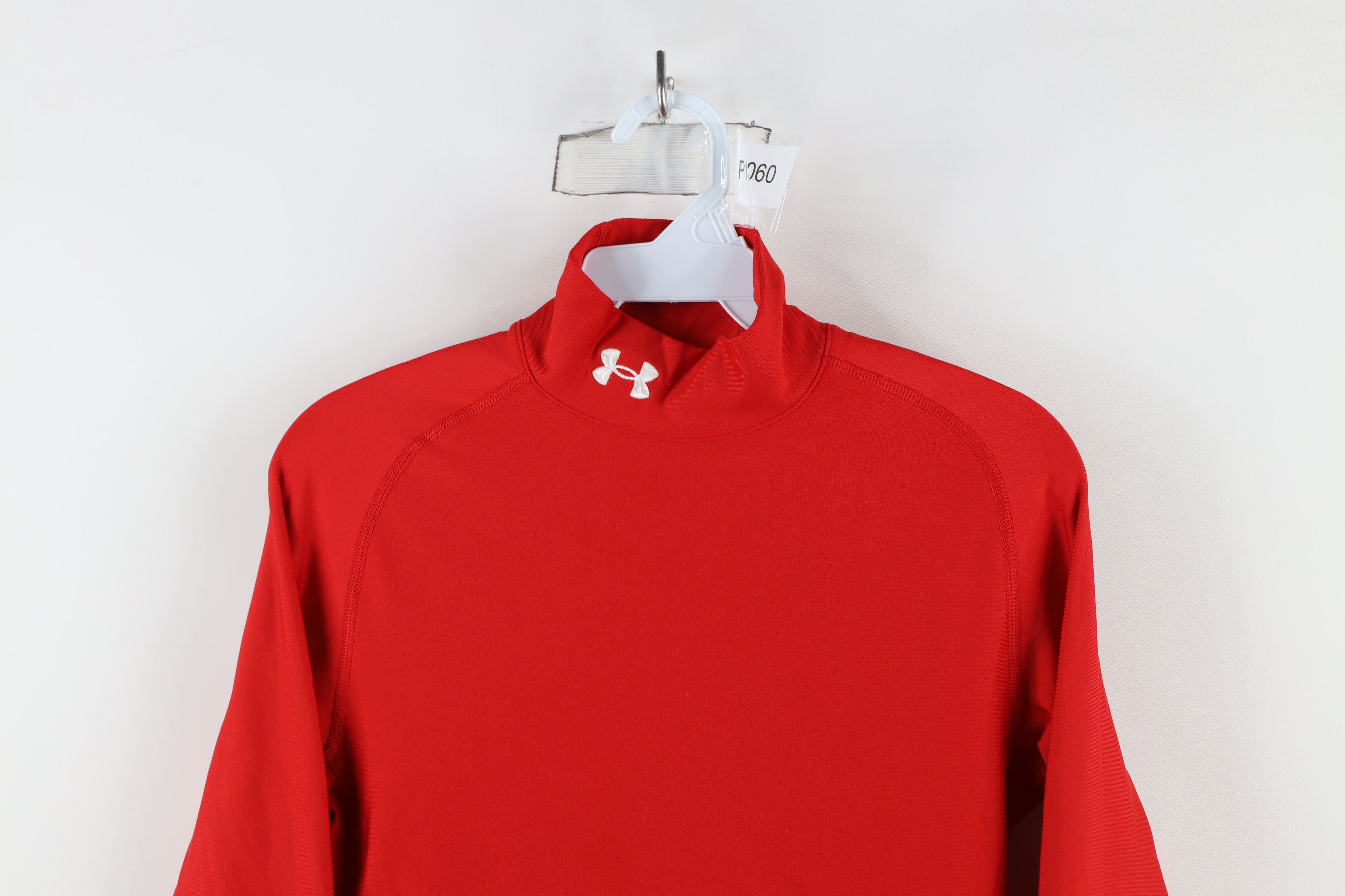 Under Armour × Vintage Under Armour Compression Mock Neck Long Sleeve T-Shirt Red Size US M / EU 48-50 / 2 - 2 Thumbnail