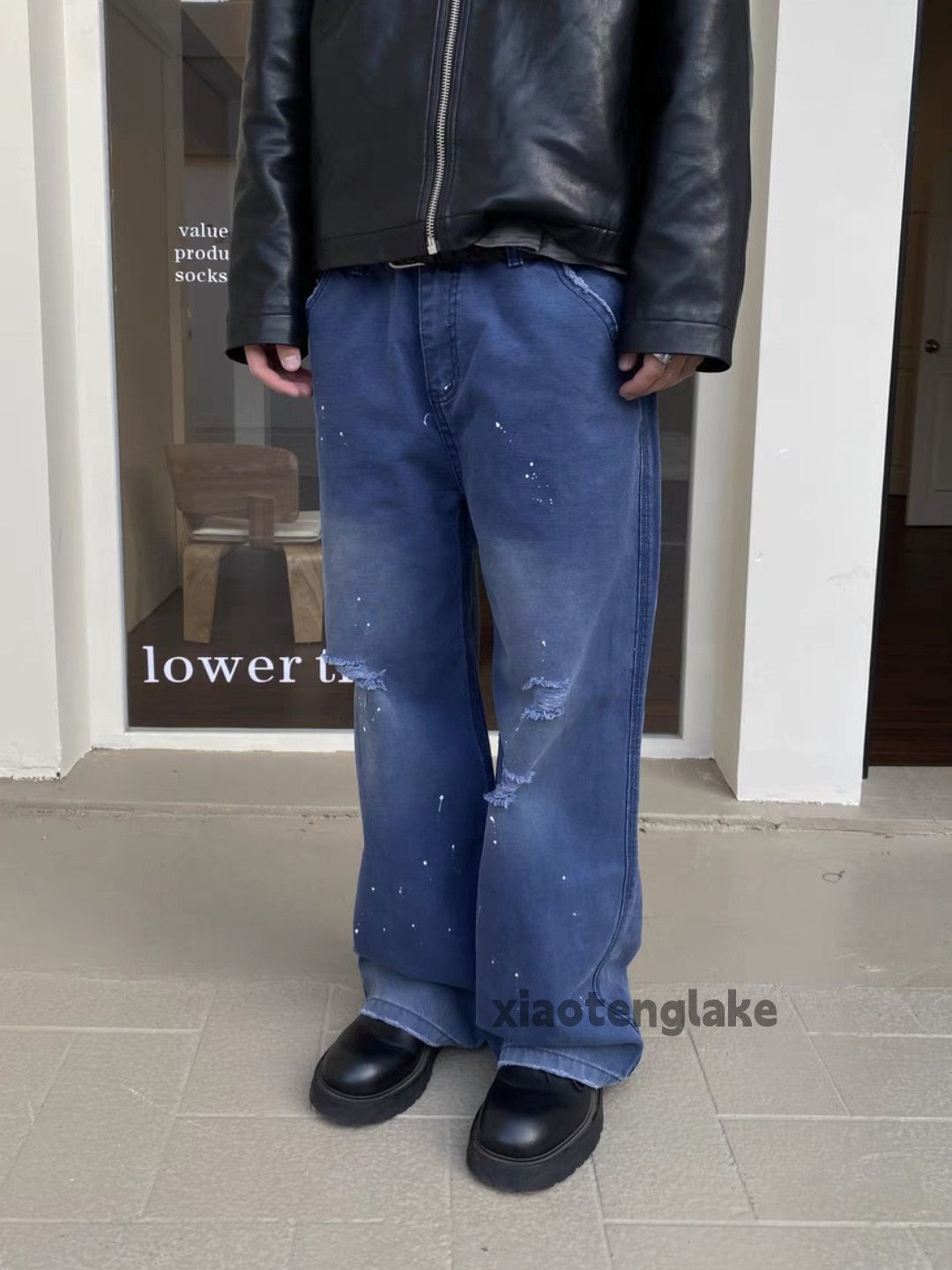 Designer × Japanese Brand × Vintage washed faded utility carpenter workwear paint cargo pants Size US 34 / EU 50 - 2 Thumbnail