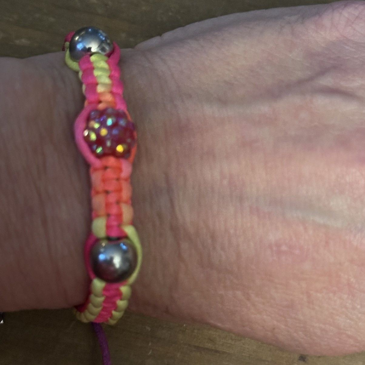 Other Rainbow woven bead adjustable cord bracelet Size ONE SIZE - 3 Thumbnail