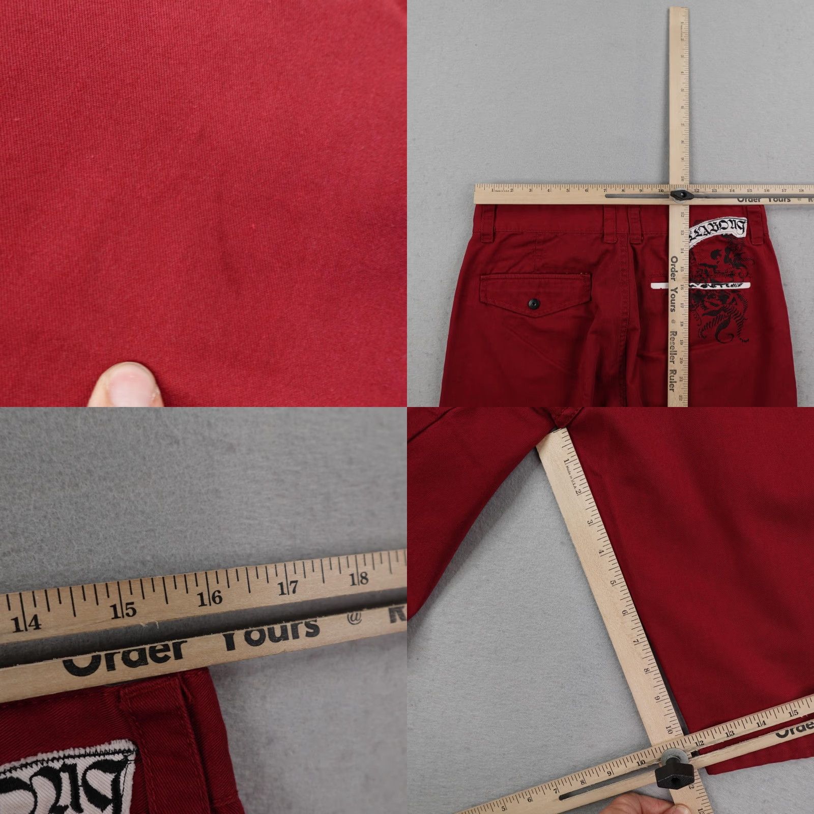 Billabong VINTAGE Billabong Shorts Mens 32 Red Chino Embroidered Skater Y2K Skating Mens Size US 32 / EU 48 - 8 Thumbnail