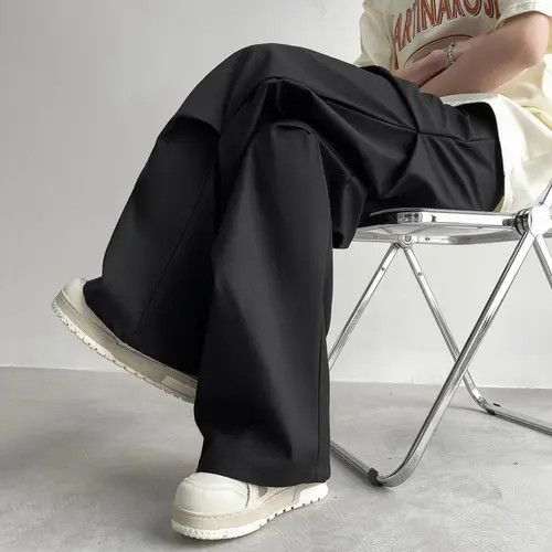 VIBE Cleanfit Wide Baggy Pleated Flared Pants Size US 30 / EU 46 - 3 Thumbnail