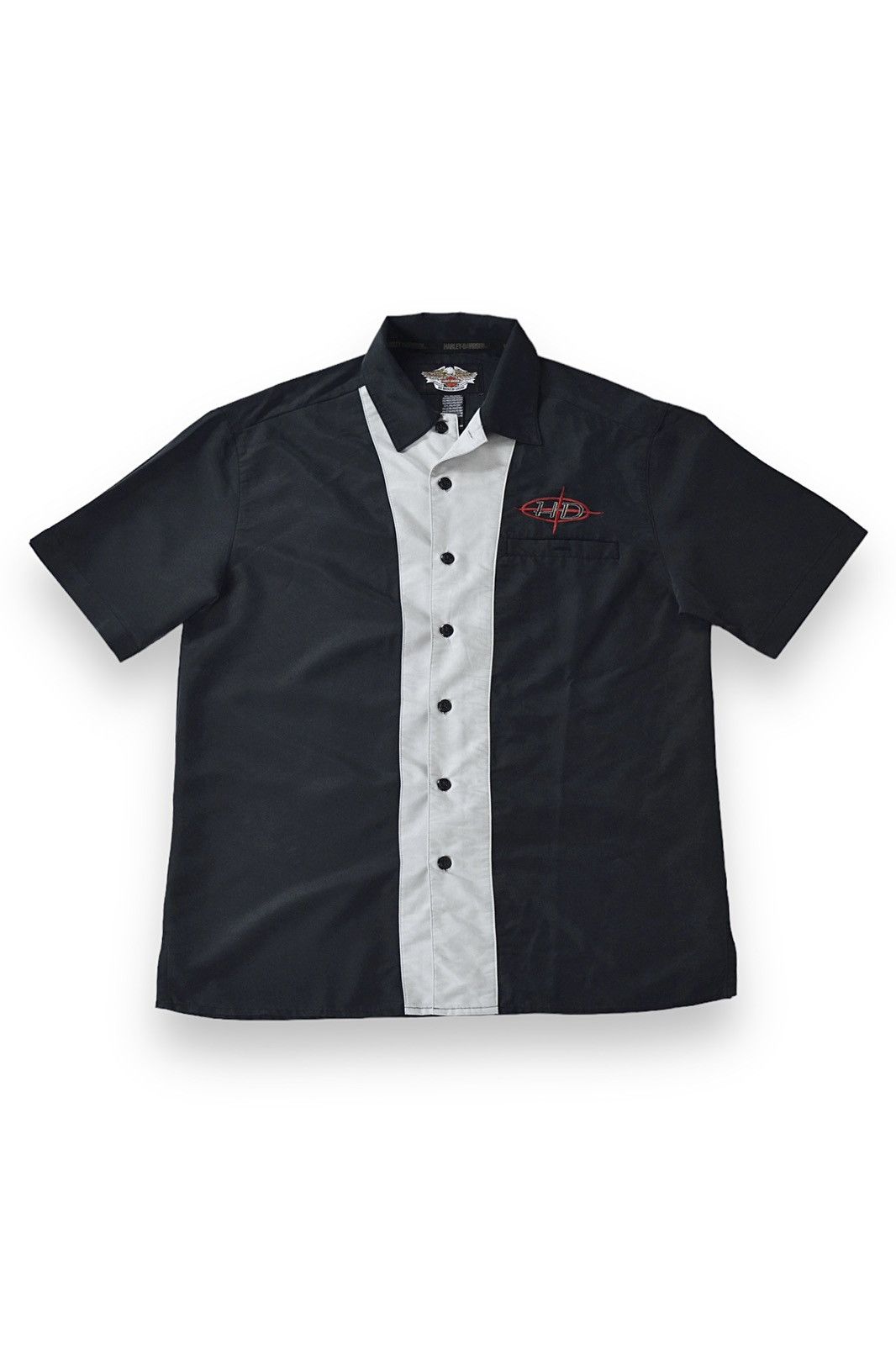 Harley Davidson Vintage Harley Davidson Viscose Bowling Embroidered Shirt Size US M / EU 48-50 / 2 - 3 Thumbnail