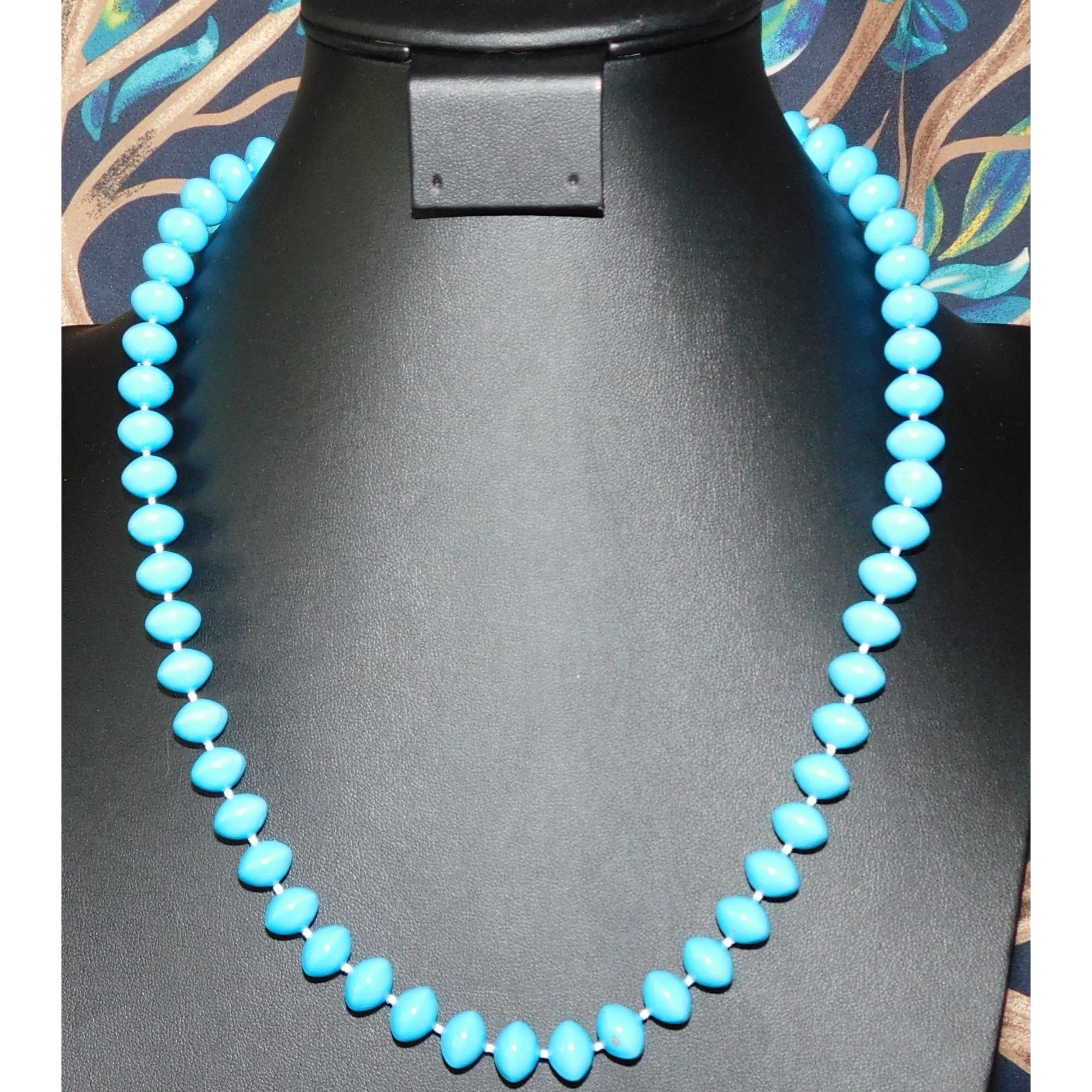 Other Simple Casual Sky Blue Beaded Necklace Size ONE SIZE - 3 Thumbnail