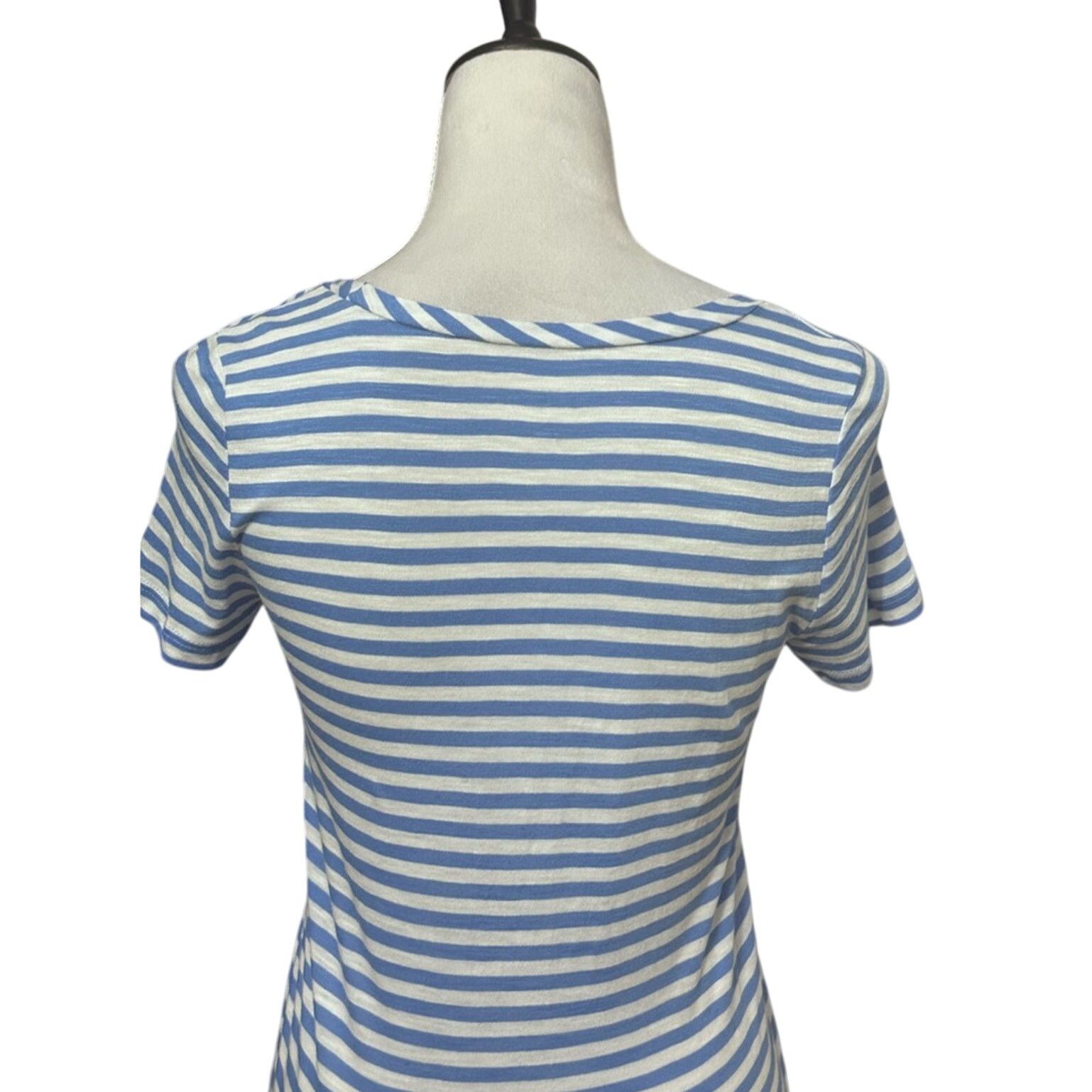 Other Caslon T-Shirt Short Sleeves Striped Blue White XXS NWOT Size XXS / US 00 / IT 34 - 5 Thumbnail