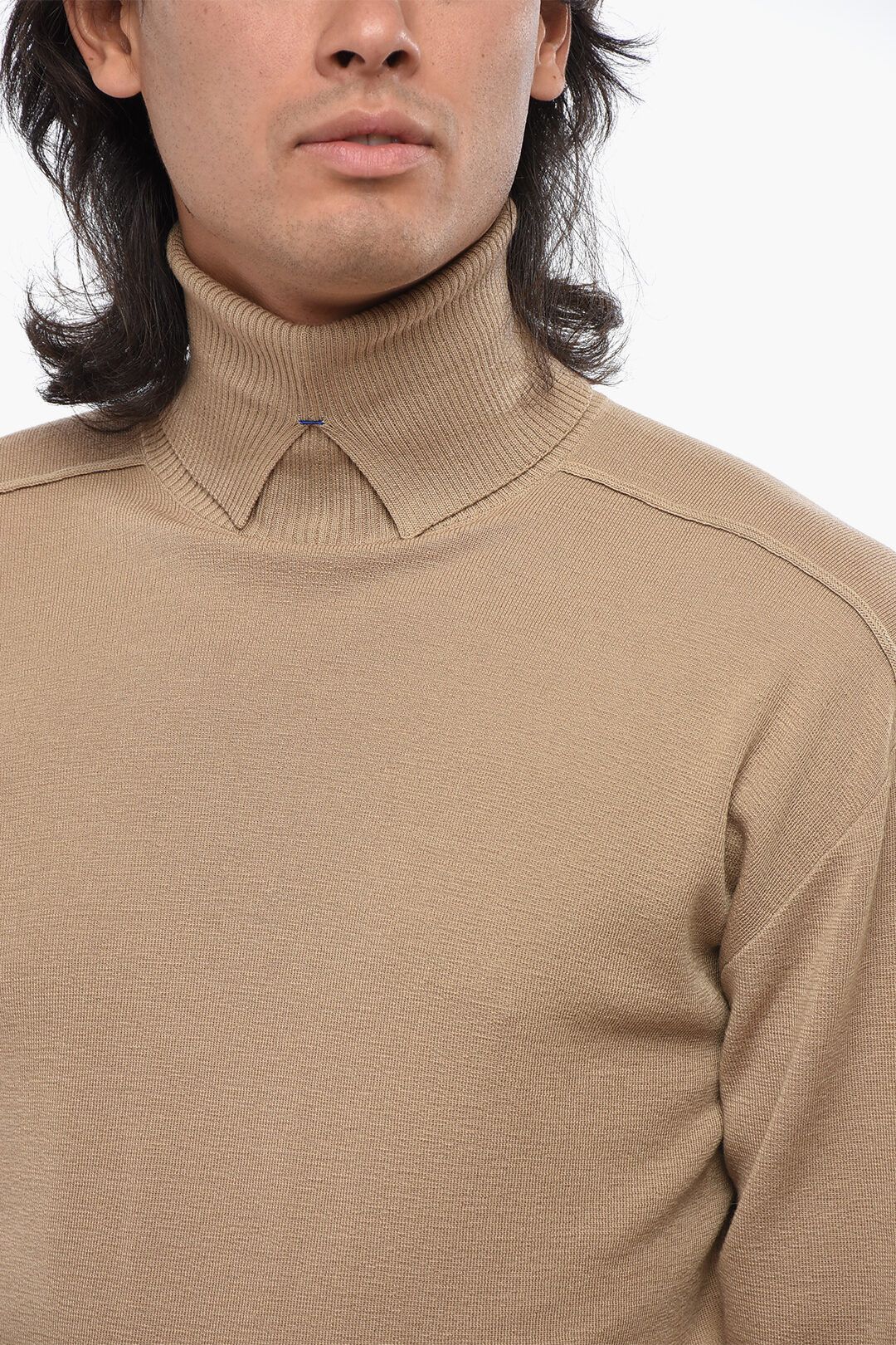 Burberry og1mm1125 Wool Turtleneck Sweater in Brown Size US S / EU 44-46 / 1 - 3 Thumbnail