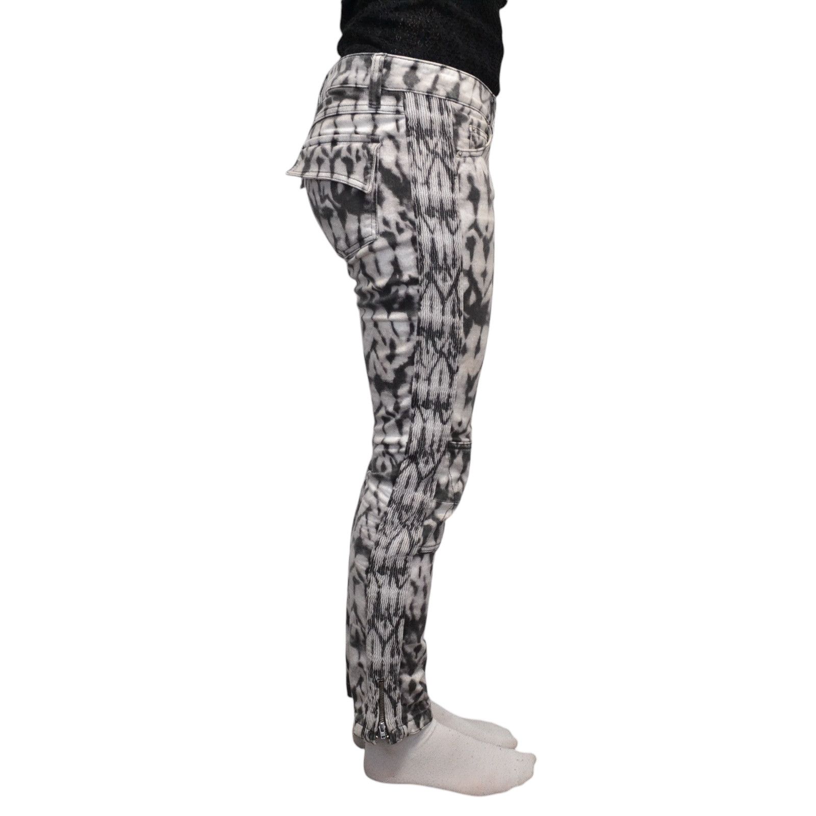 Isabel Marant Isabel Marant Pour x H&M Multicolor Biker Jeans Pants Size 27" / US 4 / IT 40 - 5 Thumbnail