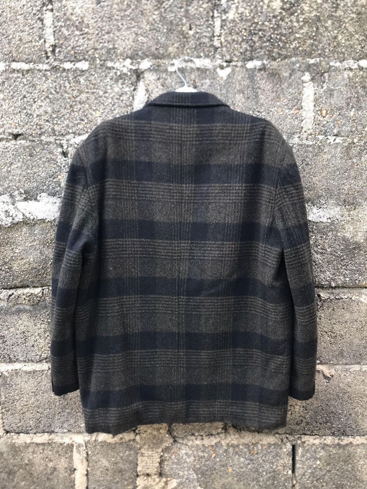 Japanese Brand ⚡️Vintage Posh Flannel Wool Coat Size US M / EU 48-50 / 2 - 10 Thumbnail