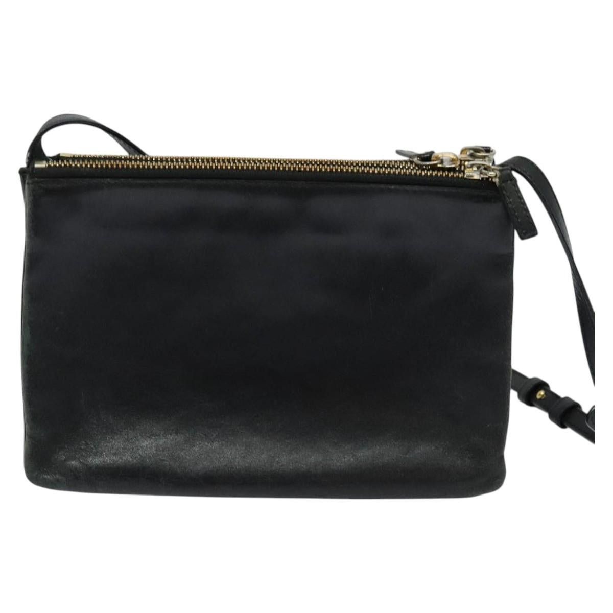 Celine CELINE Trio Shoulder Bag Leather Black Gold Size ONE SIZE - 3 Thumbnail