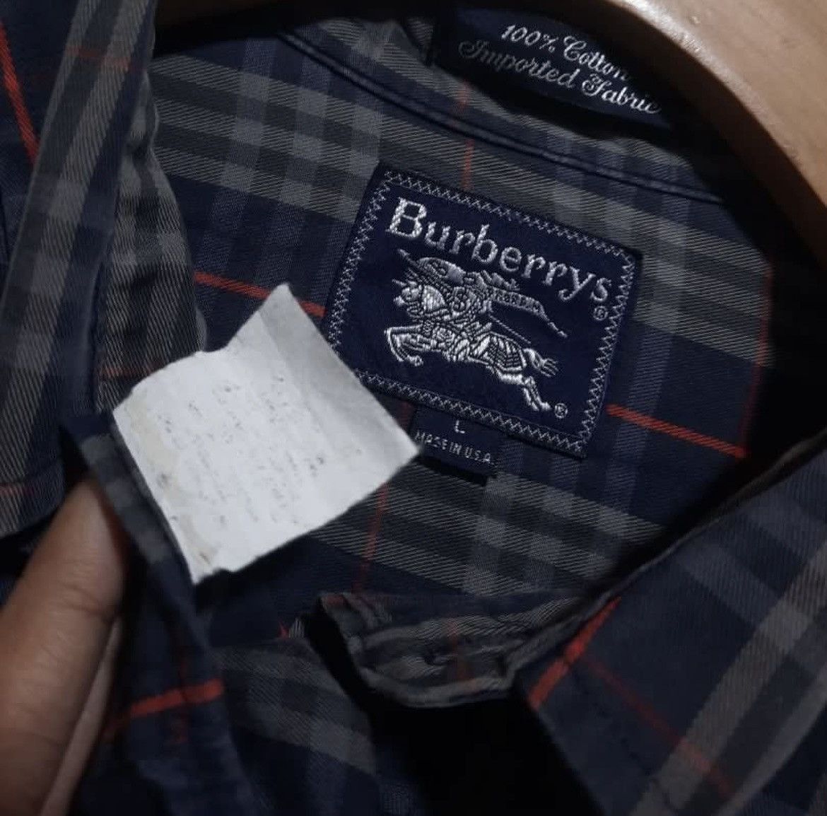 Burberry × Vintage Burberry London Nova Check Short Long Shirt Size US L / EU 52-54 / 3 - 3 Thumbnail