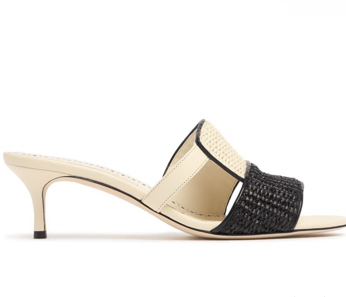 Manolo Blahnik Manolo Blahnik 50mm Fabiolamu mules Size US 10 / IT 40 - 5 Thumbnail