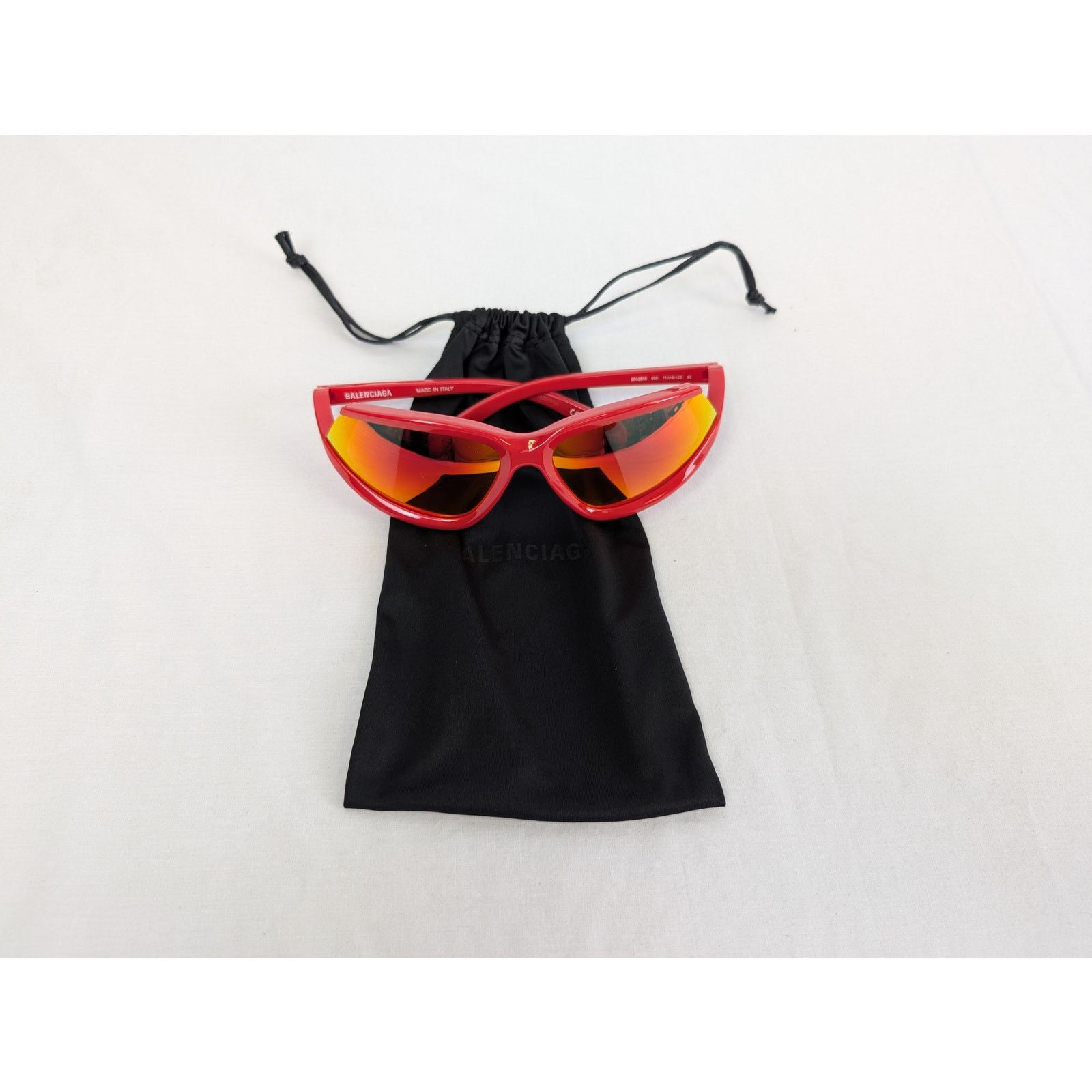 Balenciaga o1rshd1 Size: OS / Red Frame Sunglasses in Multicolor Size ONE SIZE - 11 Thumbnail