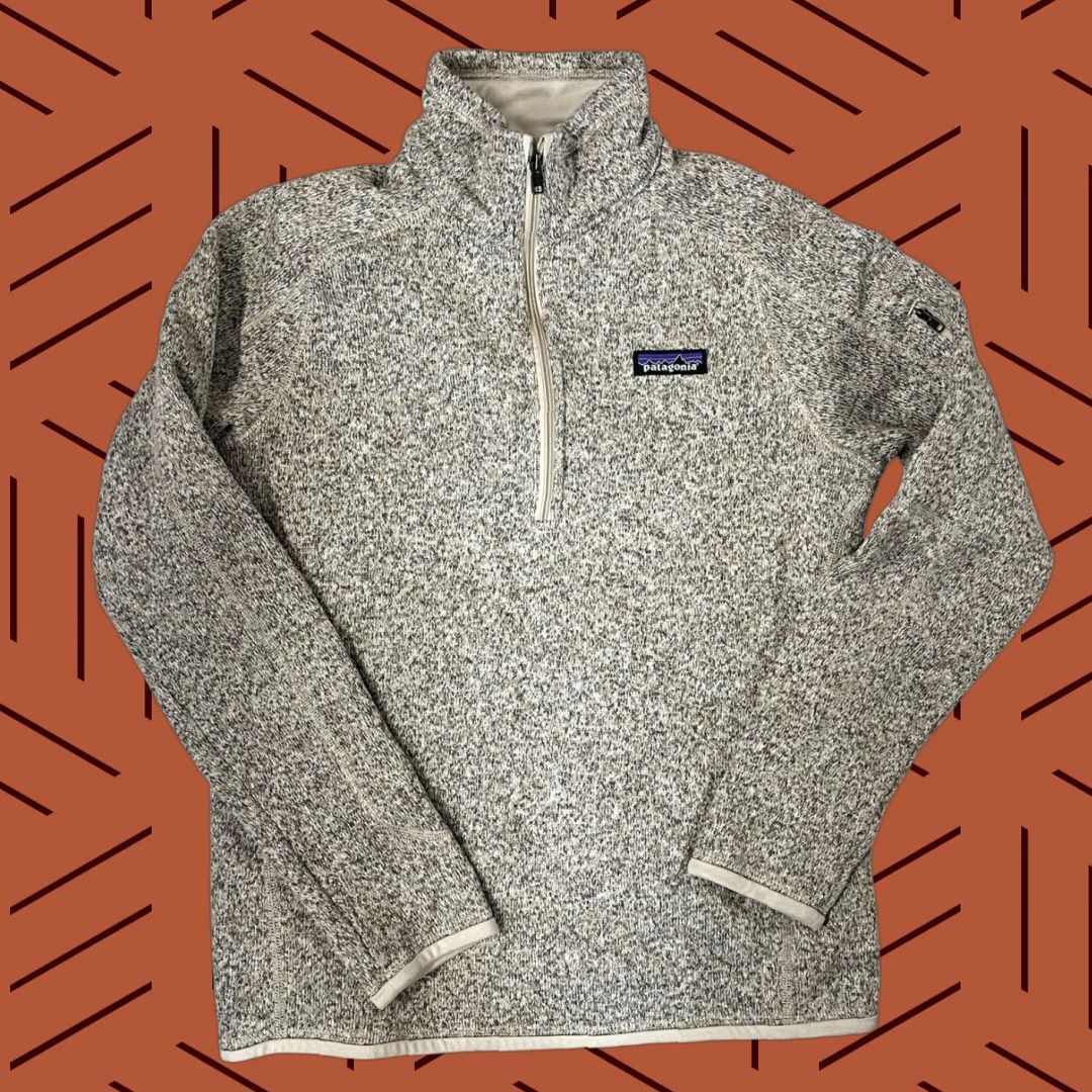 Patagonia VINTAGE Patagonia Women's Better Sweater 1/4-Zip Gray Size S Size S / US 4 / IT 40 - 1 Thumbnail