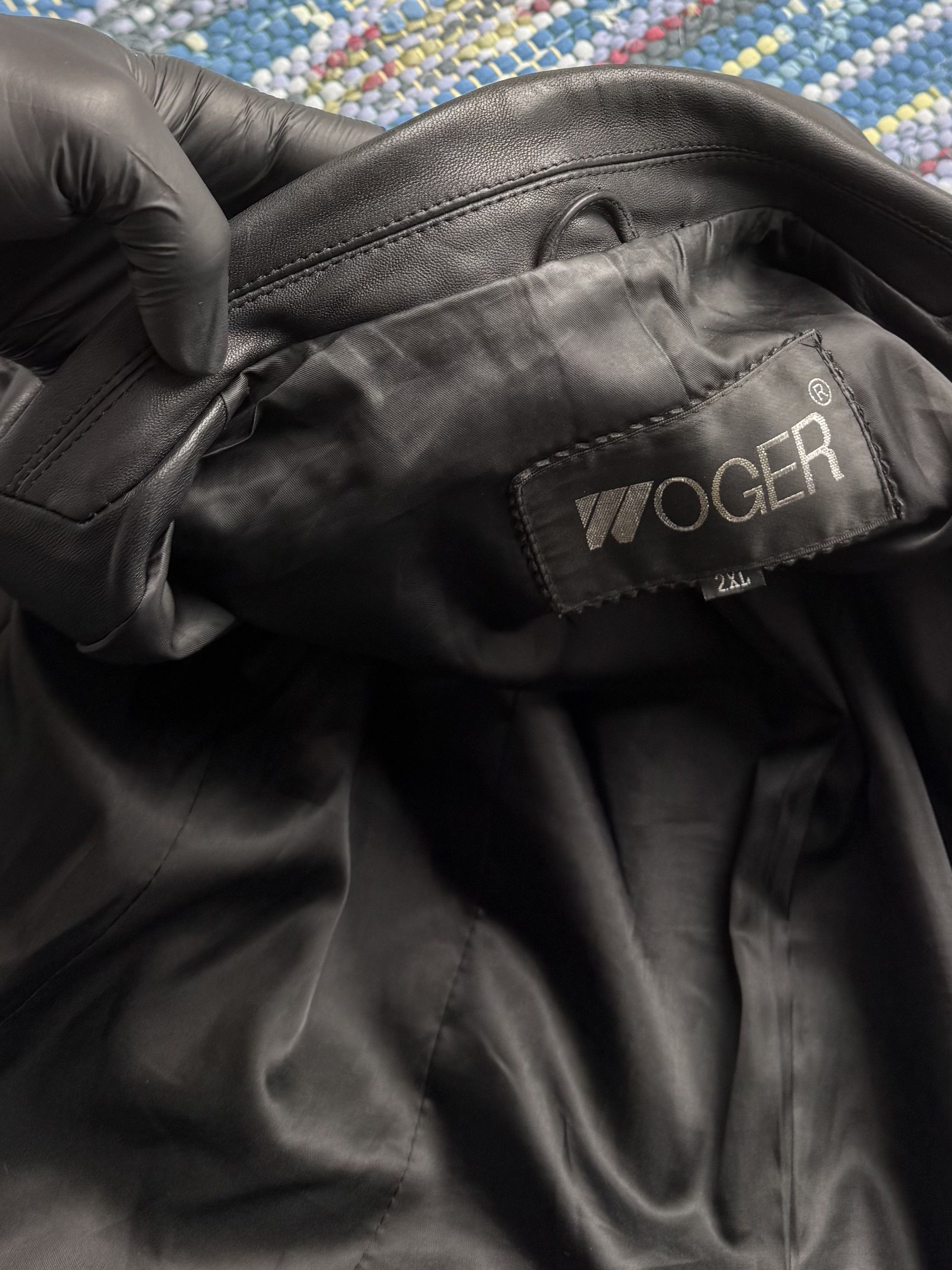 Vintage Vintage Real Leather Blazer Jacket Classic Office Coat Size L / US 10 / IT 46 - 7 Thumbnail