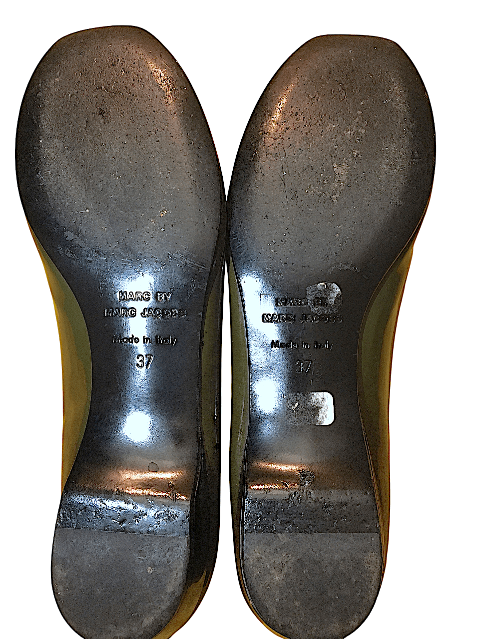 Marc Jacobs Marc Jacobs Mouse Collection Wedge Flats Patent Leather Gray Size US 6.5 / IT 36.5 - 7 Thumbnail