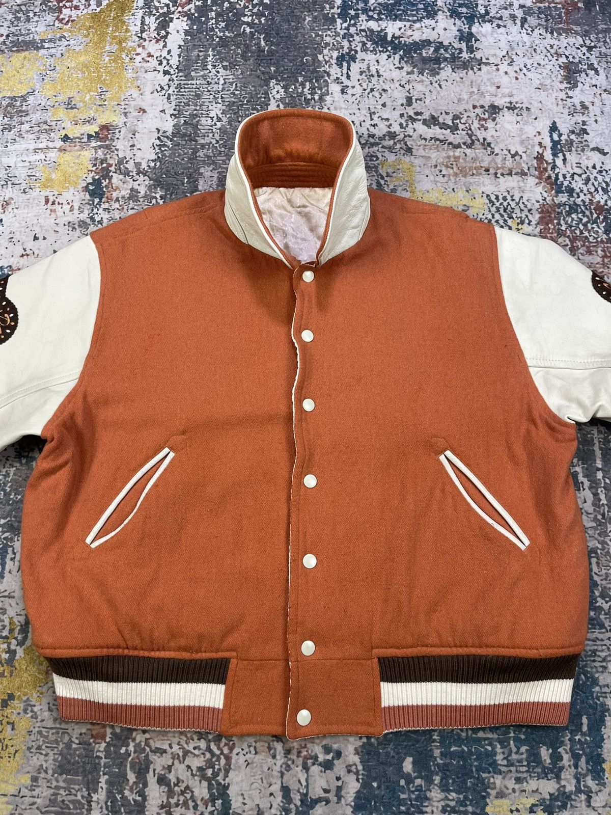 Japanese Brand Vintage PDD Pou Dou Dou Stadium Jumper Jacket Size US M / EU 48-50 / 2 - 9 Thumbnail