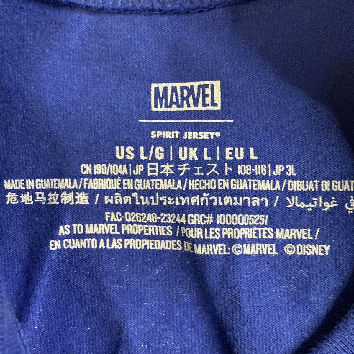 Disney Disney x Marvel Avengers Captain America Spirit Jersey Shirt Size US L / EU 52-54 / 3 - 8 Thumbnail