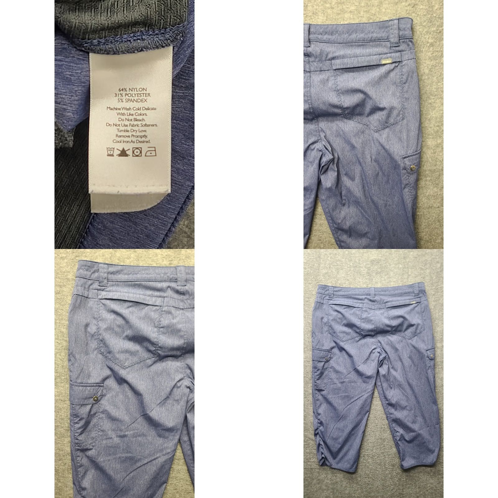 Eddie Bauer Eddie Bauer Travex Capris Womens 14 Relaxed Fit Mid Rise Cargo Hiking Gorpcore Capris Size ONE SIZE - 8 Thumbnail