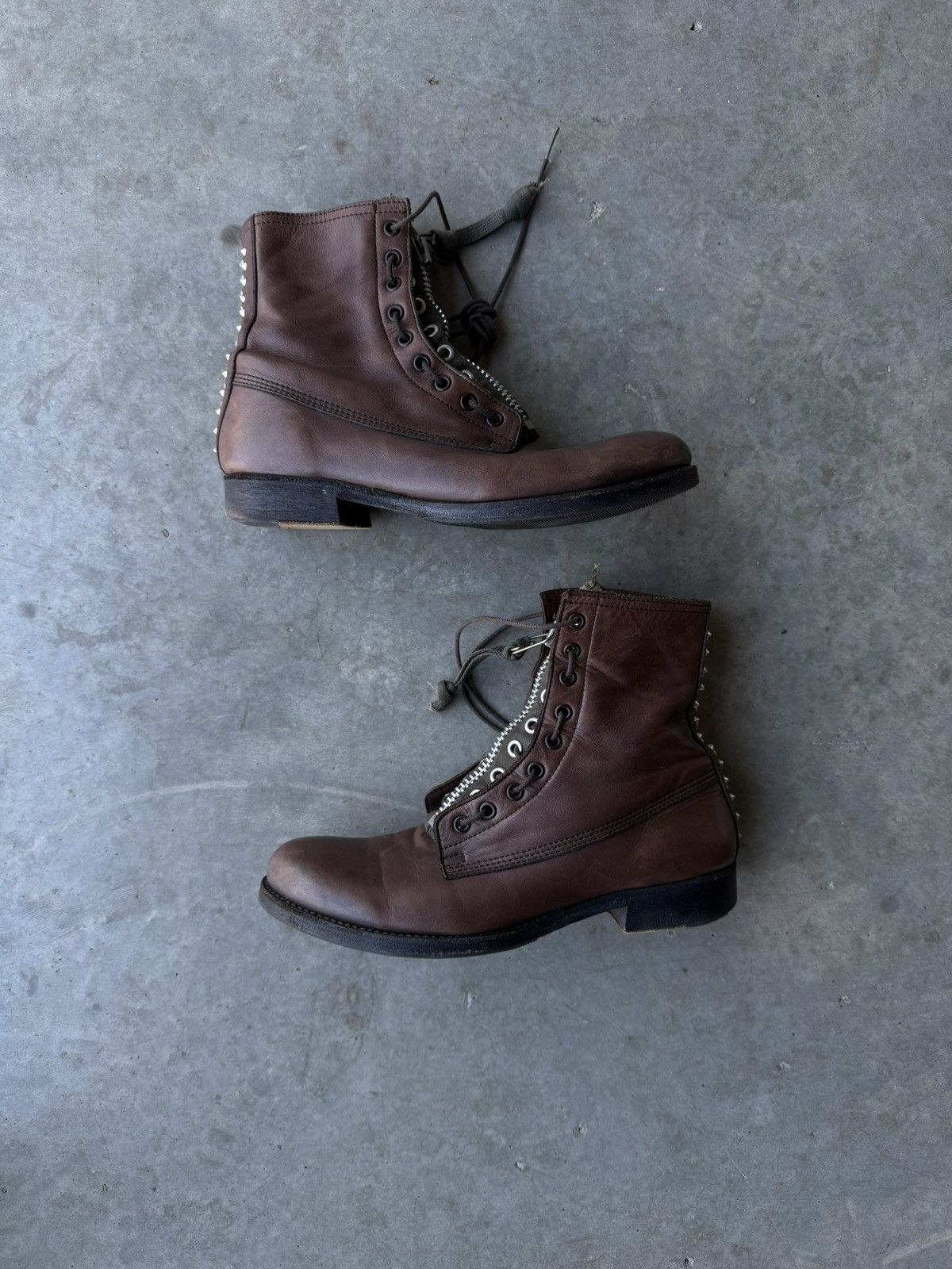 Undercover Undercover SS11 Studded Zipper Combat Boots / SS06 “T” Size US 7 / EU 40 - 2 Thumbnail