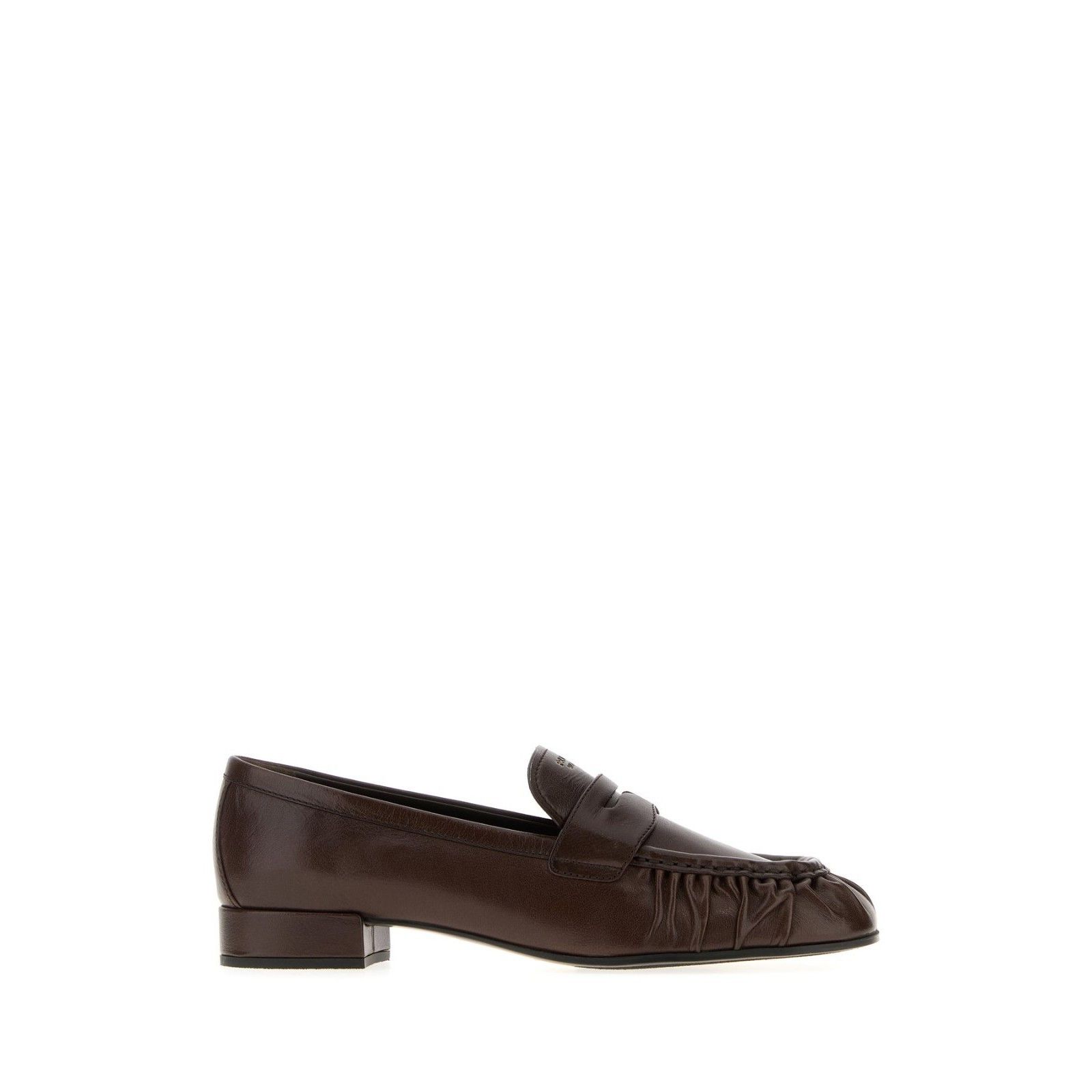 Prada PRADA $1250 Dark Brown Leather Loafers New & Authentic (Wome Size US 8 / IT 38 - 5 Thumbnail