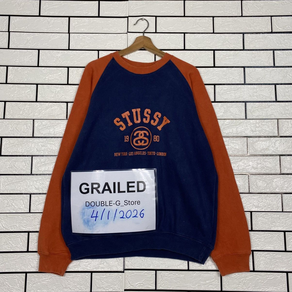 Stussy 📌Vintage Y2K Sweatshirt Stussy Big Logo Design Size US L / EU 52-54 / 3 - 1 Thumbnail
