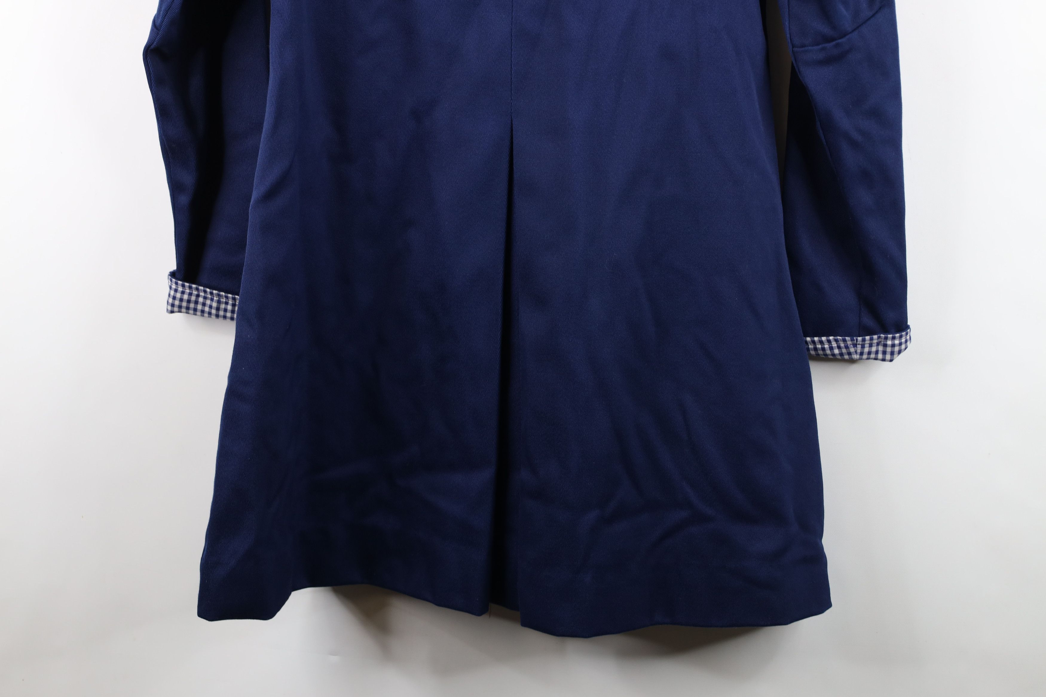 Vintage Vintage 50s Rockabilly Swing Coat Jacket Blue Plaid USA Size XL / US 12-14 / IT 48-50 - 15 Thumbnail