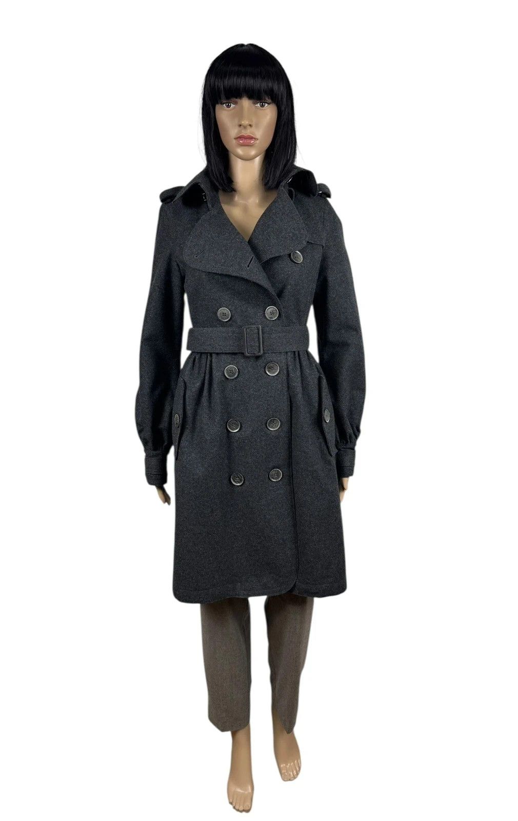 Burberry Thomas Burberry Trench Coat Wool Cashmere Belted size XS Size XS / US 0-2 / IT 36-38 - 2 Thumbnail
