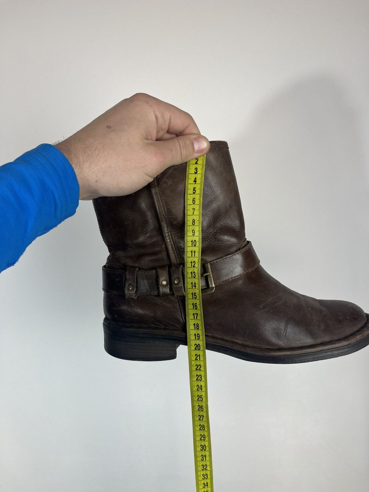 Other Men’s Brown Leather Biker Ankle Boots Buckle EU 41.5 Size US 8.5 / EU 41-42 - 11 Thumbnail