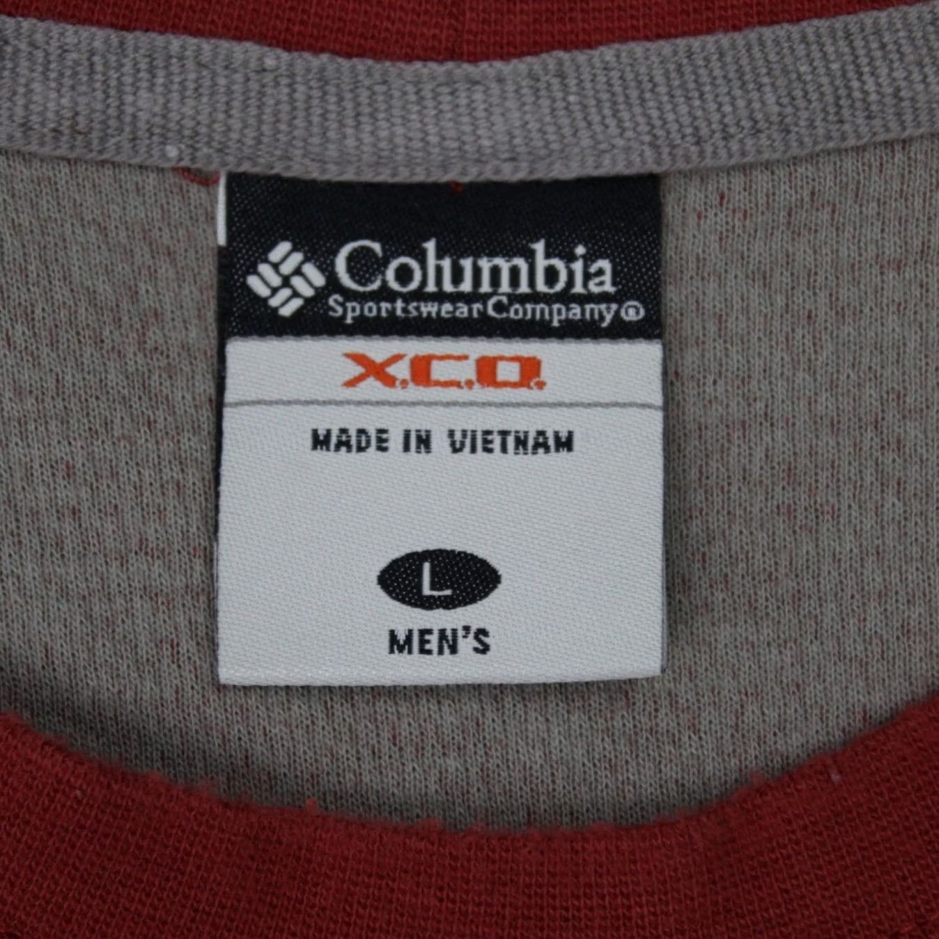 Vintage Columbia XCO Shirt Mens Large Red Cotton Short Sleeve Crewneck Pullover Size US L / EU 52-54 / 3 - 4 Thumbnail